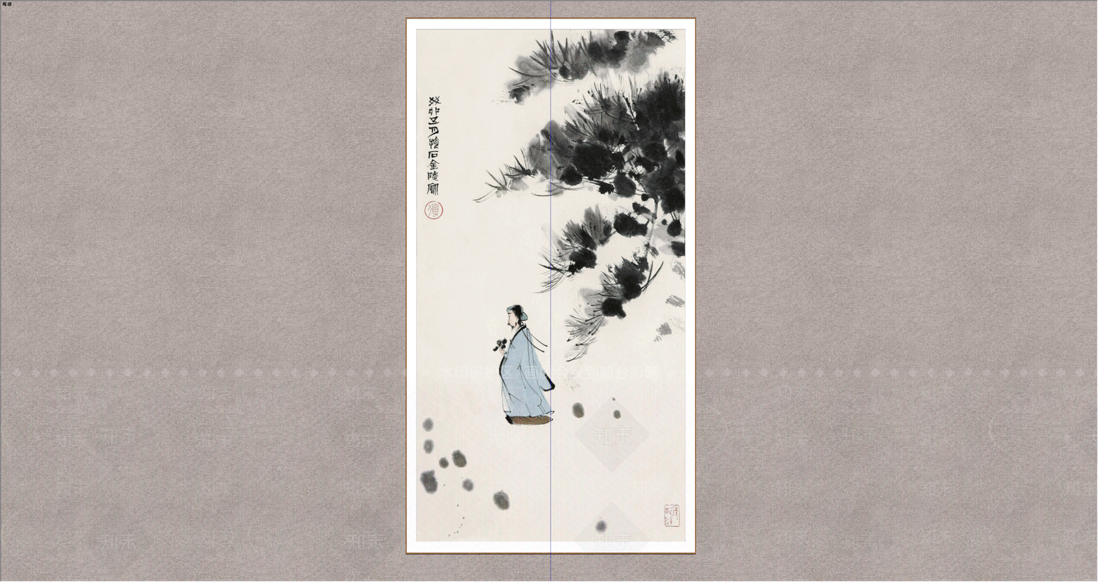 中式字画SU模型下载【ID:1234472768】