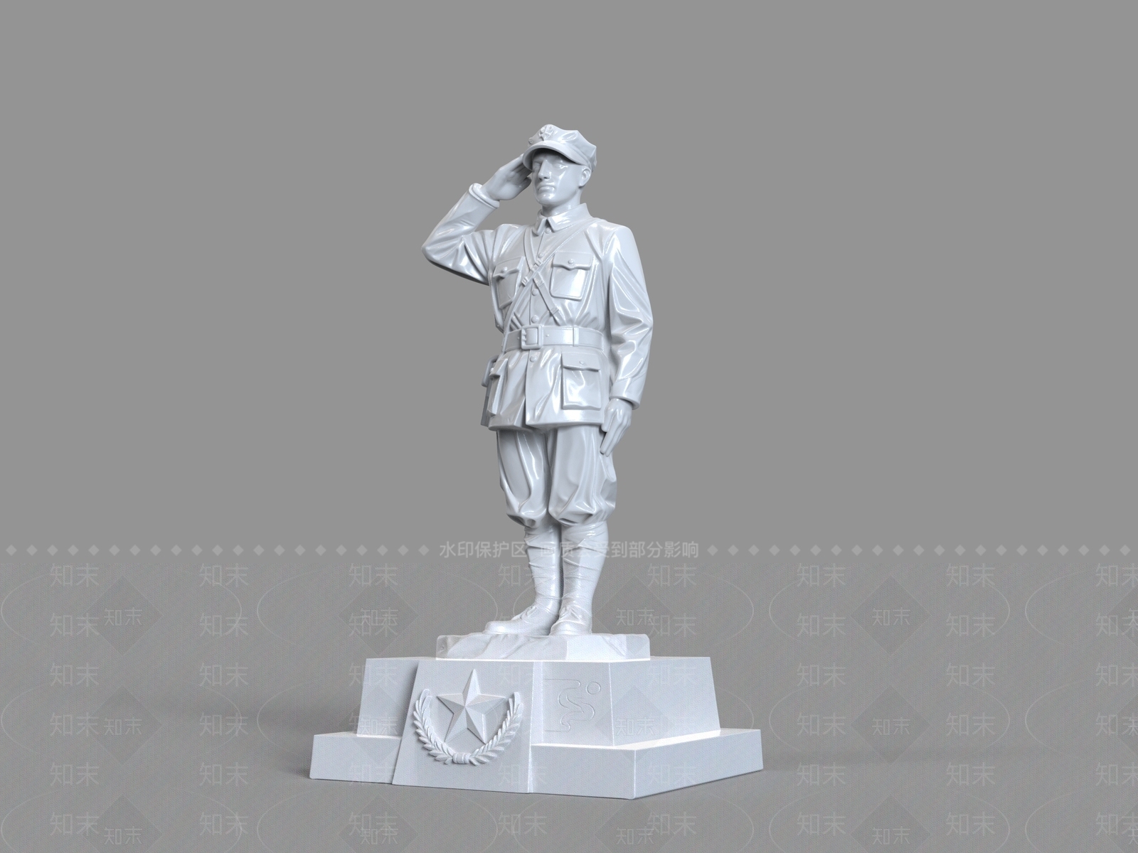 中式景观雕塑3D模型下载【ID:1234478292】