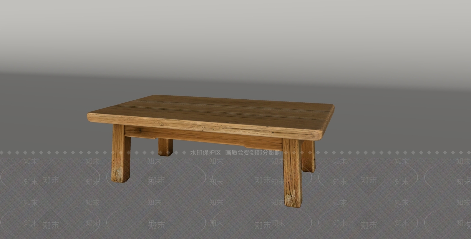 原木风茶几SU模型下载【ID:1234478258】