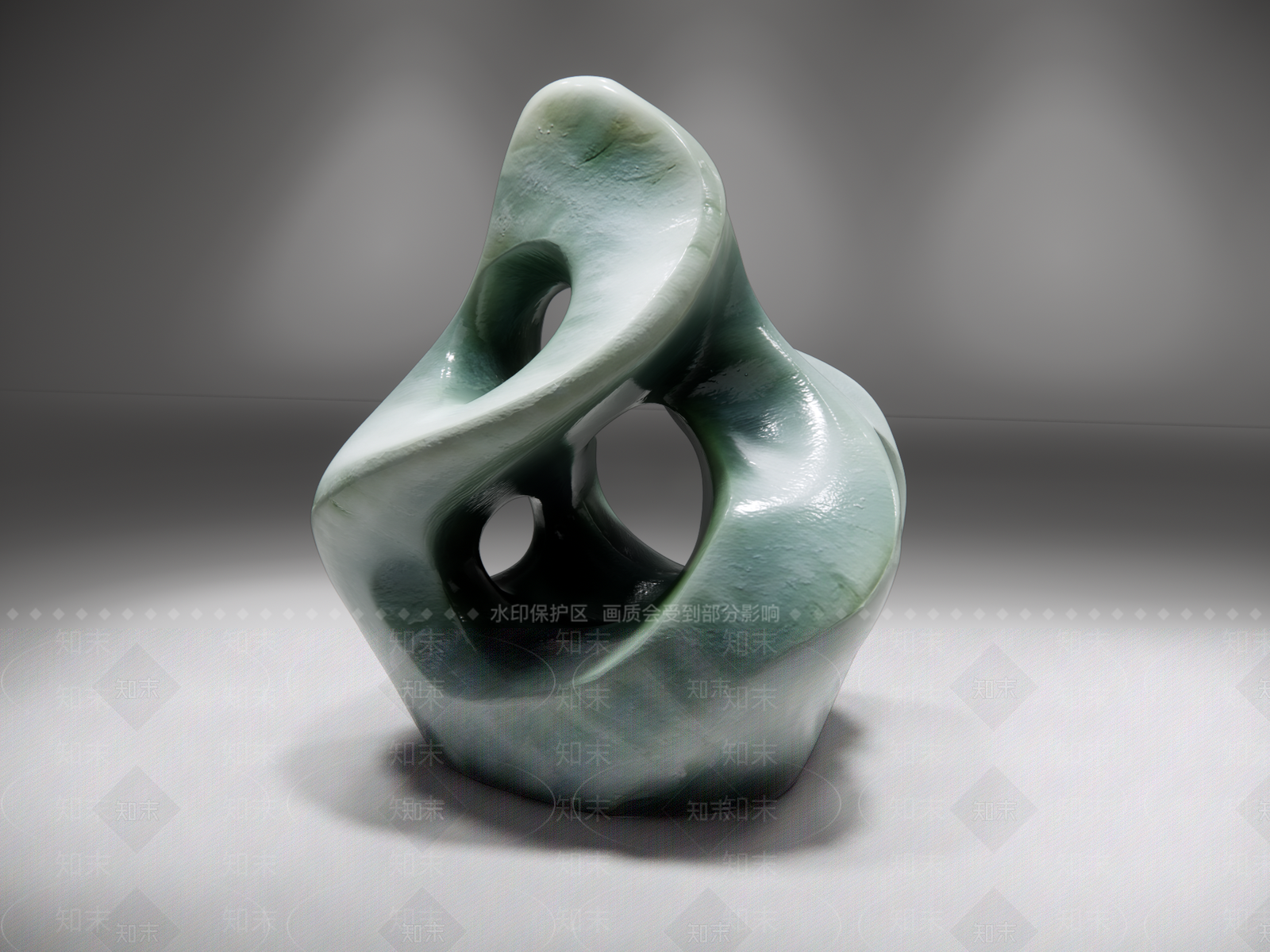 现代雕塑摆件SU模型下载【ID:1234480458】