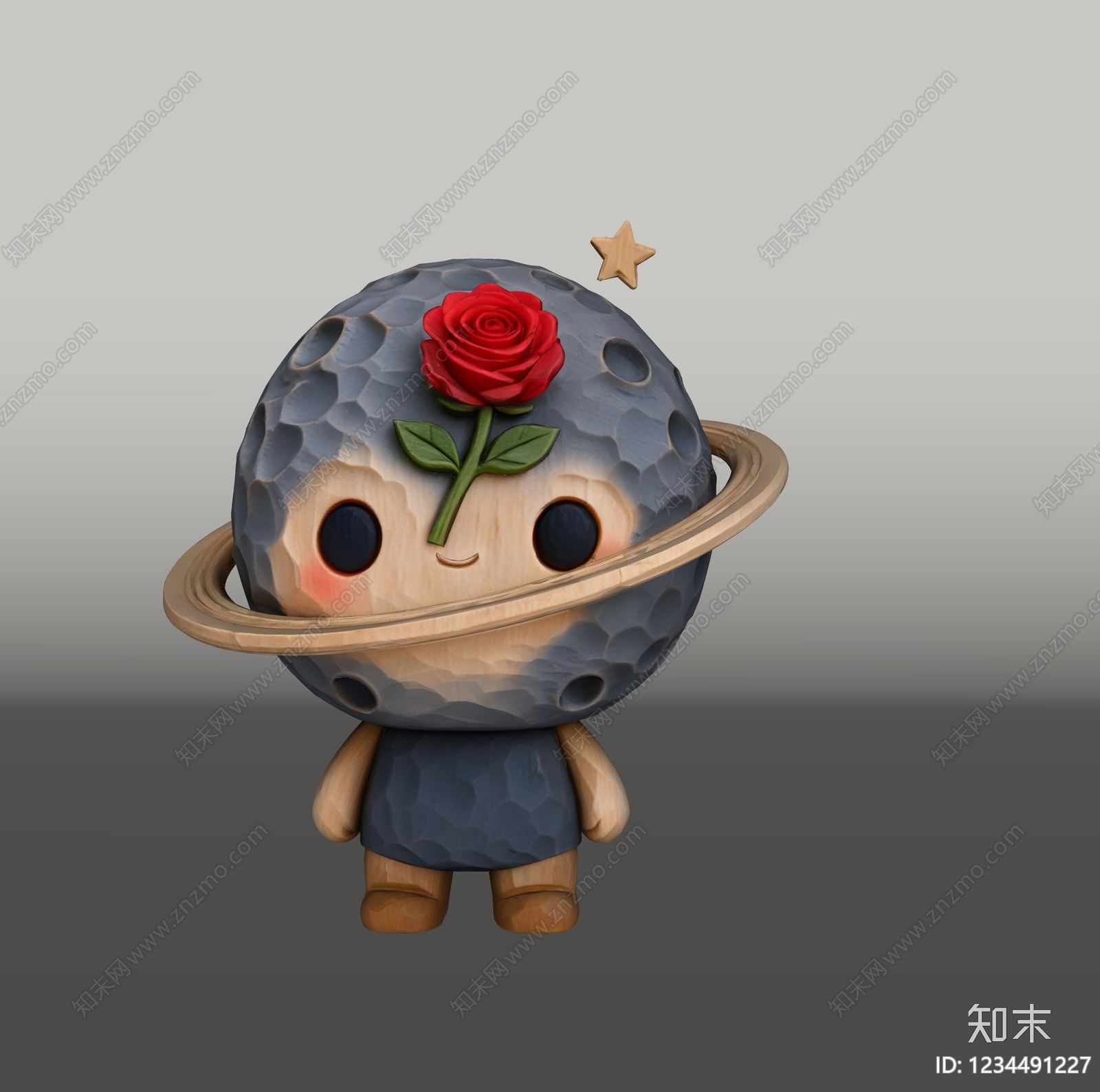 原木风雕塑摆件SU模型下载【ID:1234491227】
