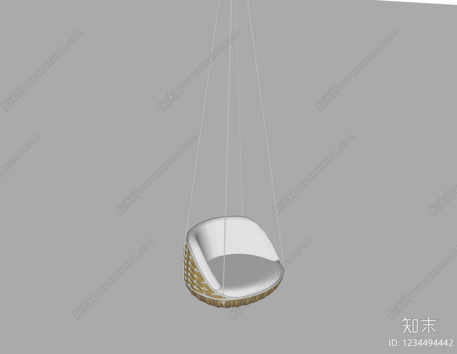 极简户外椅SU模型下载【ID:1234494442】