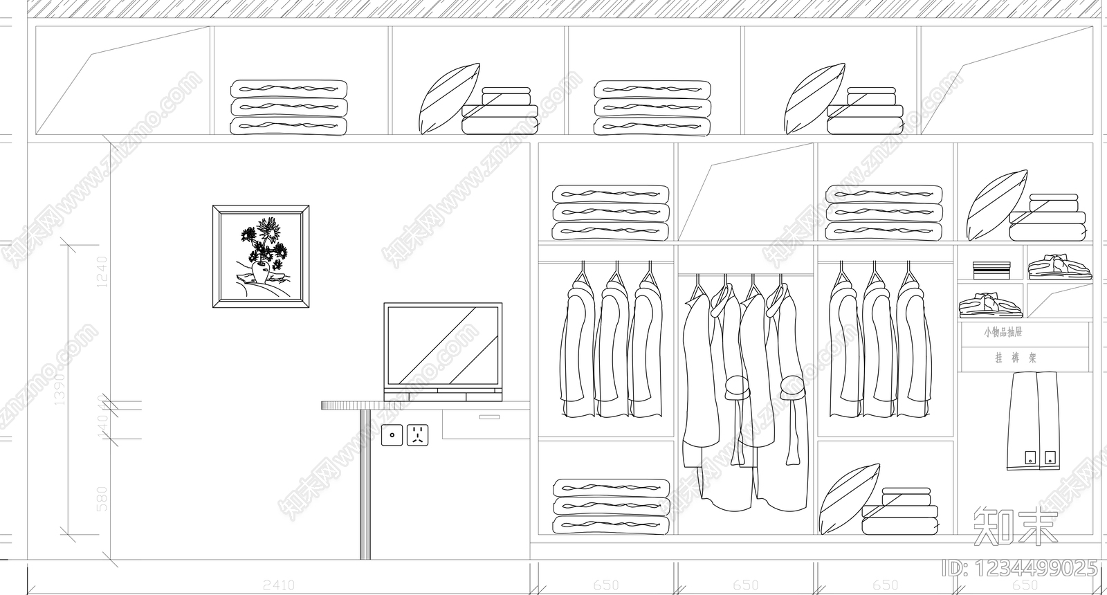 柜子cad施工图下载【ID:1234499025】