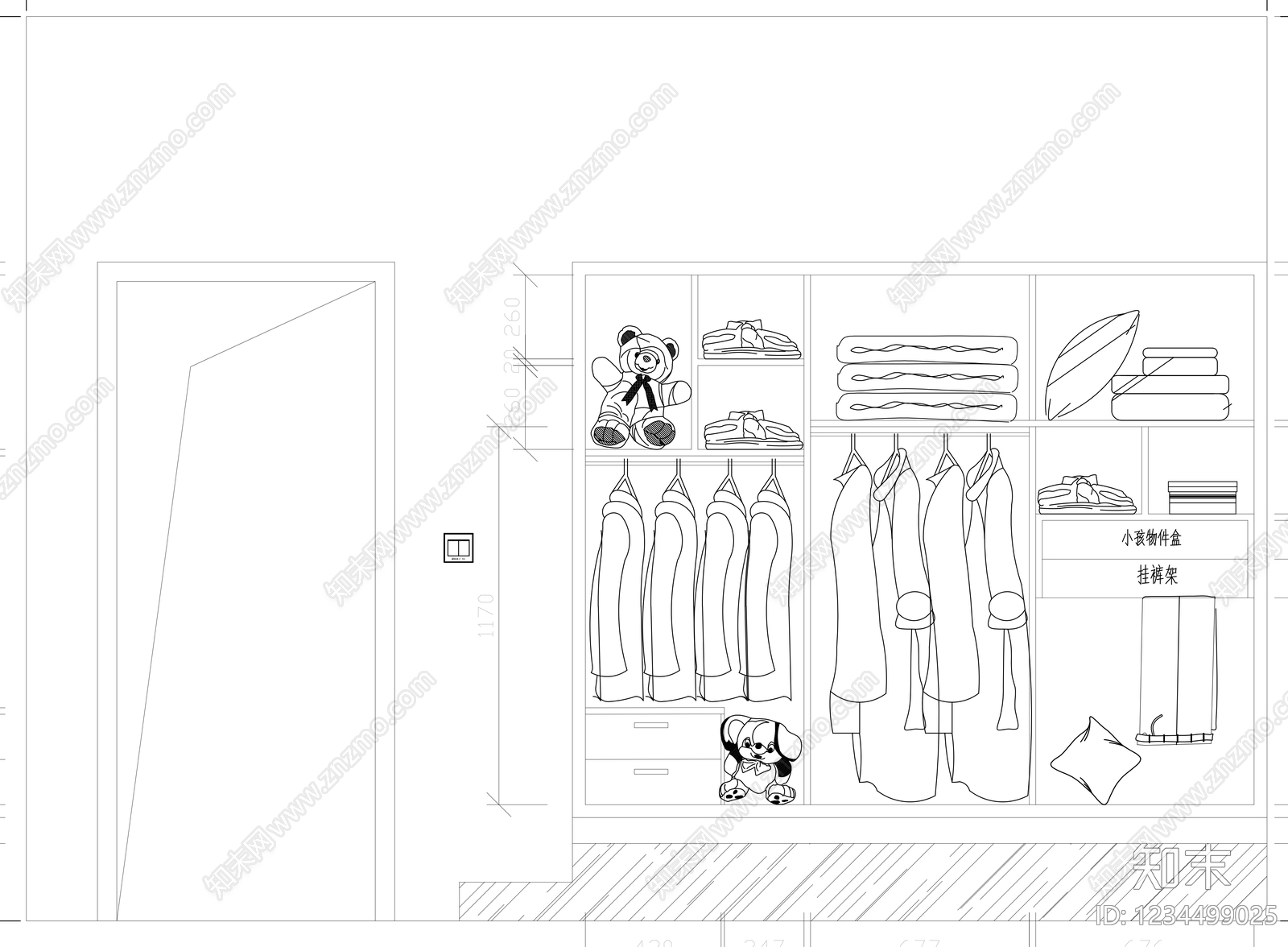柜子cad施工图下载【ID:1234499025】