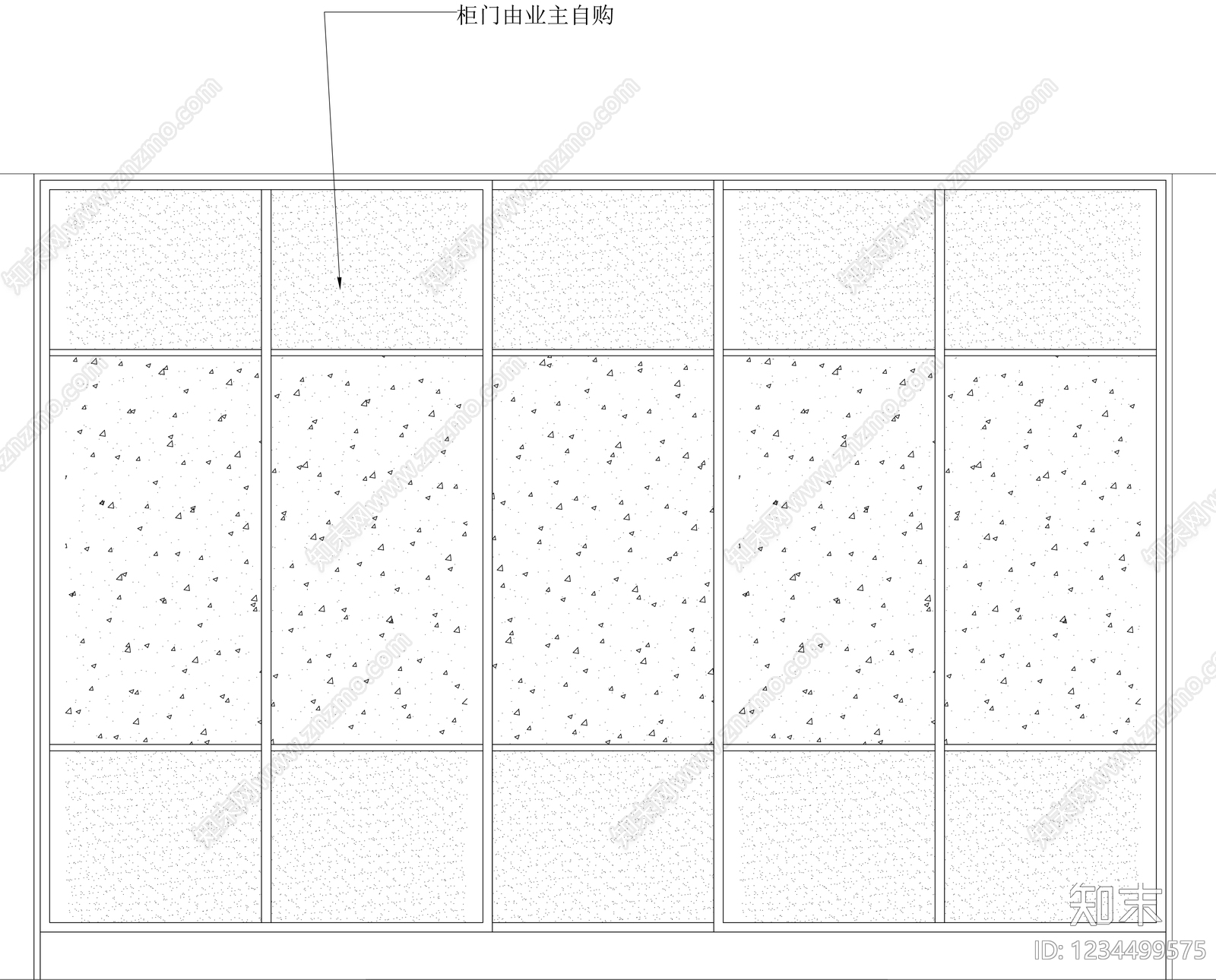 柜子cad施工图下载【ID:1234499575】