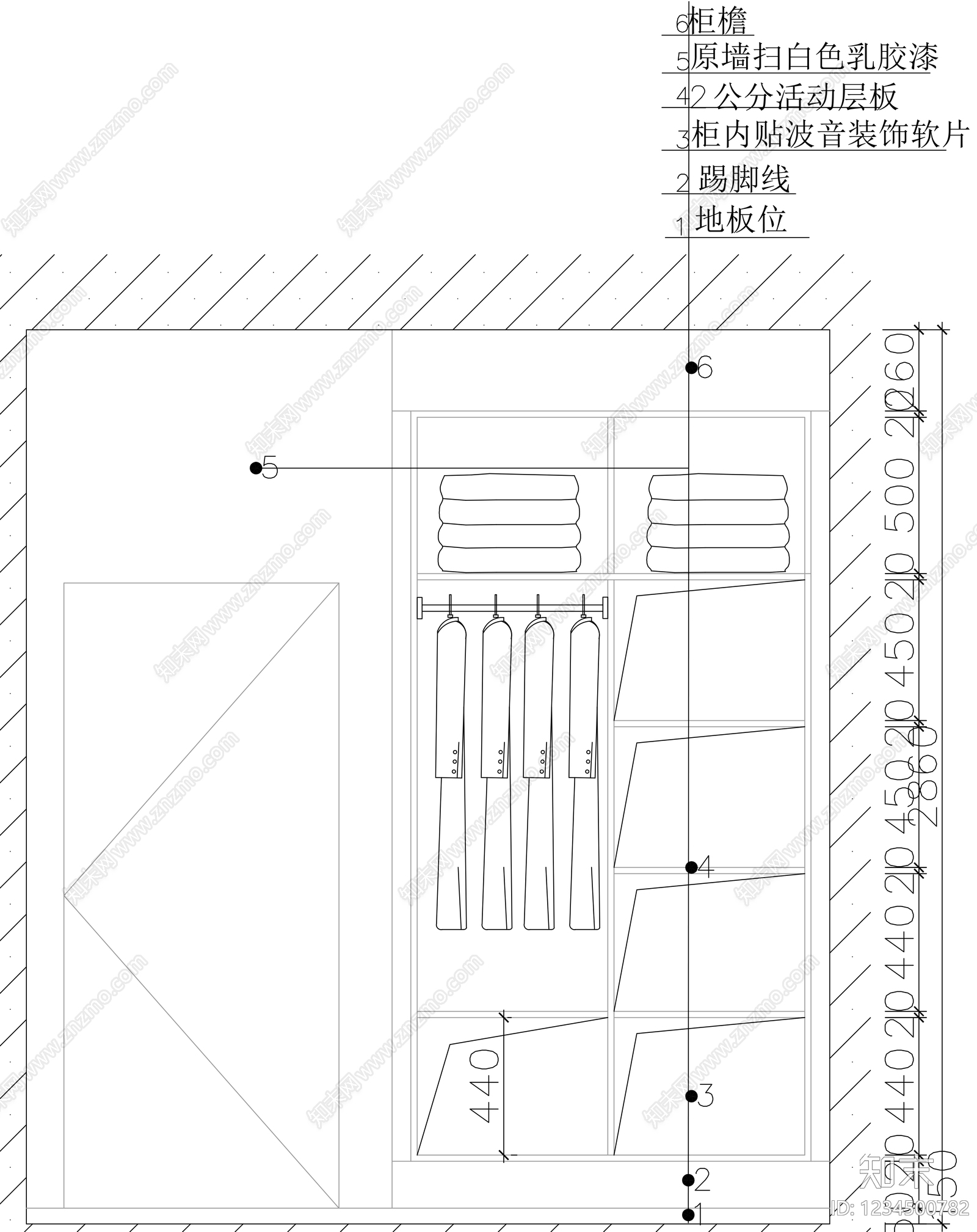 柜子cad施工图下载【ID:1234500782】