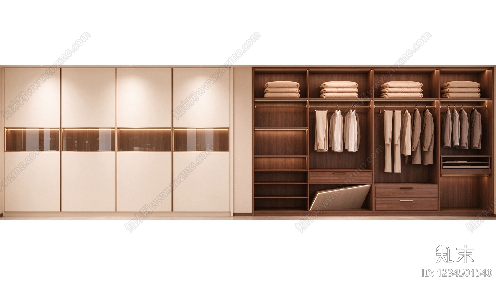 柜子cad施工图下载【ID:1234501540】