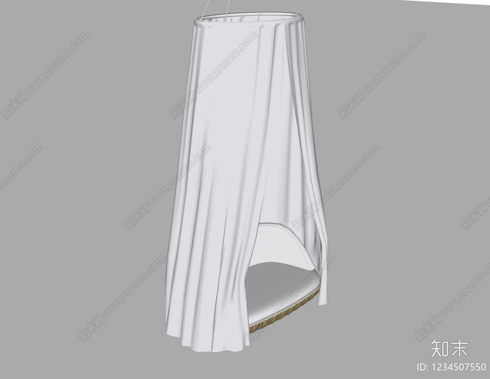 极简摇椅SU模型下载【ID:1234507550】