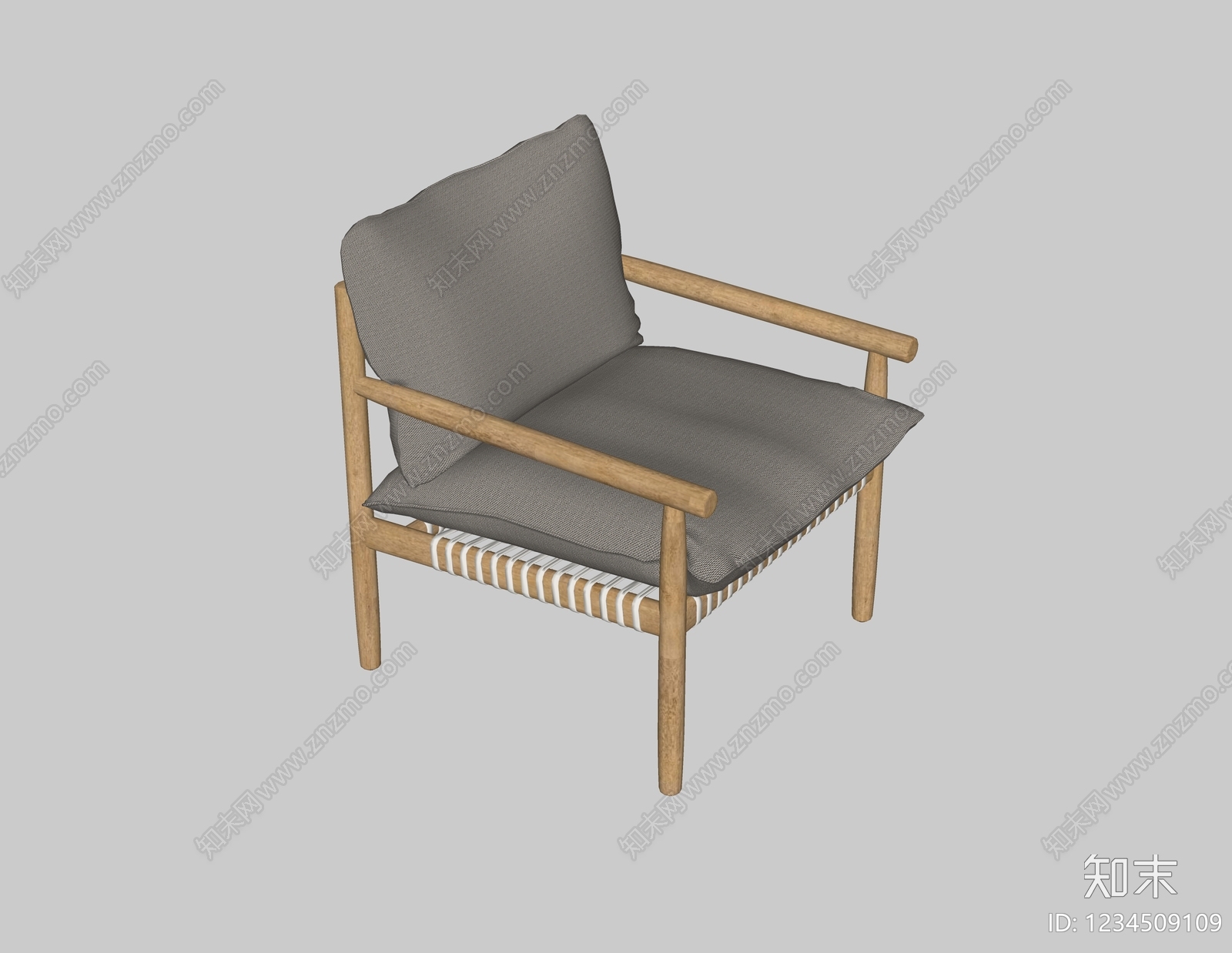 原木风户外椅SU模型下载【ID:1234509109】