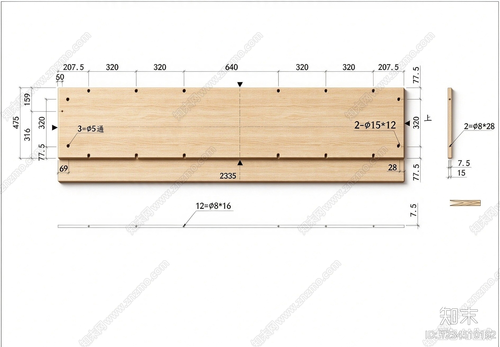 柜子cad施工图下载【ID:1234510192】