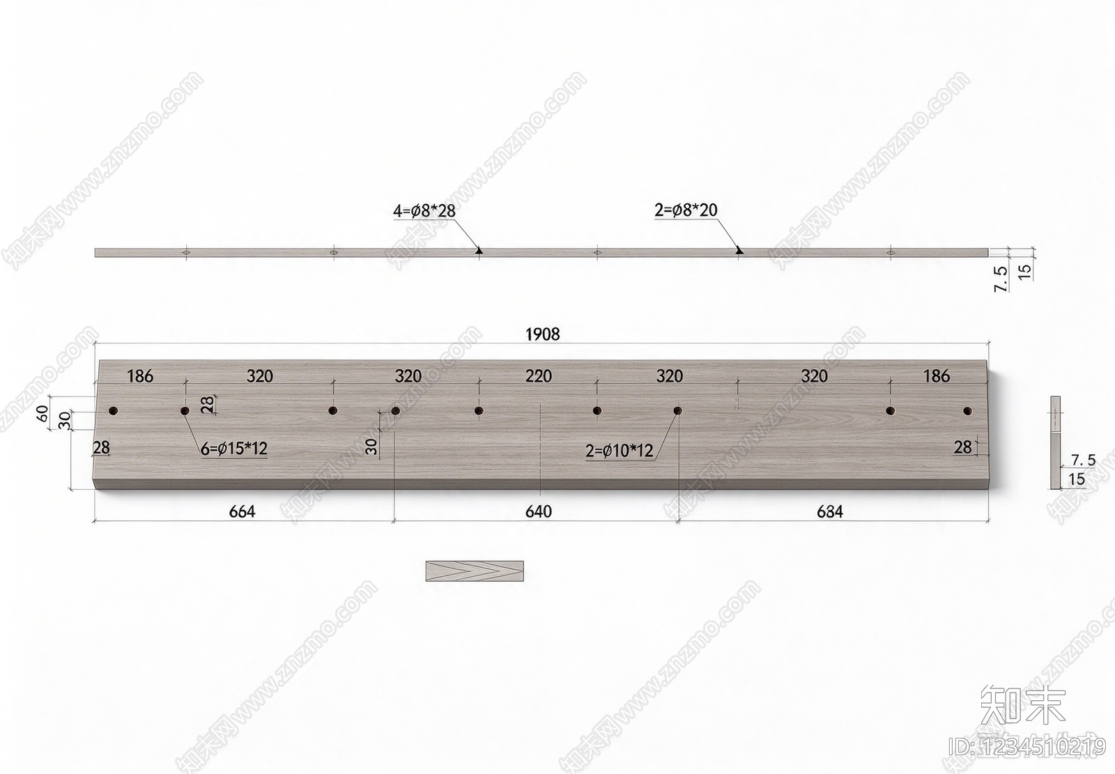 柜子cad施工图下载【ID:1234510219】