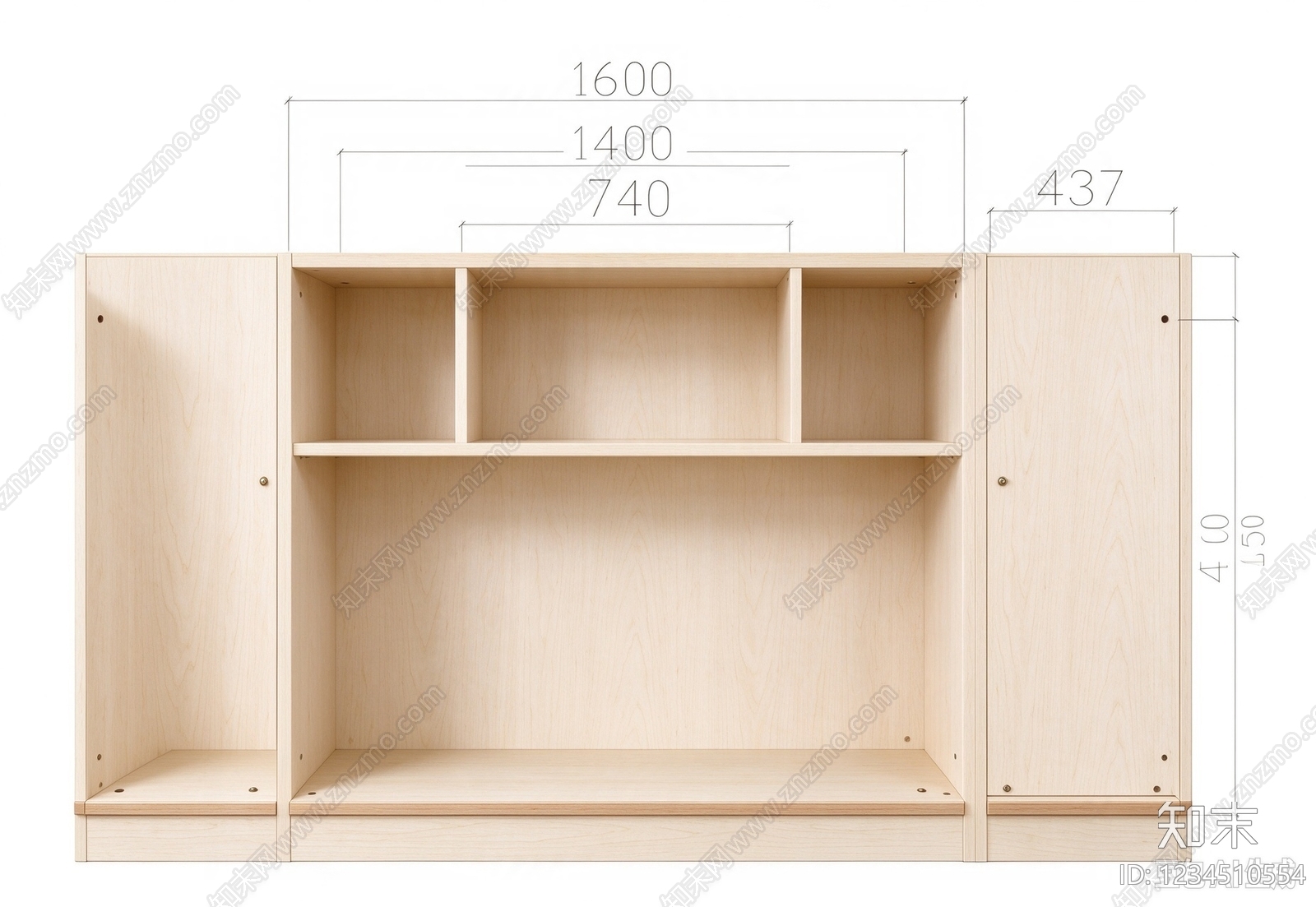 柜子cad施工图下载【ID:1234510554】