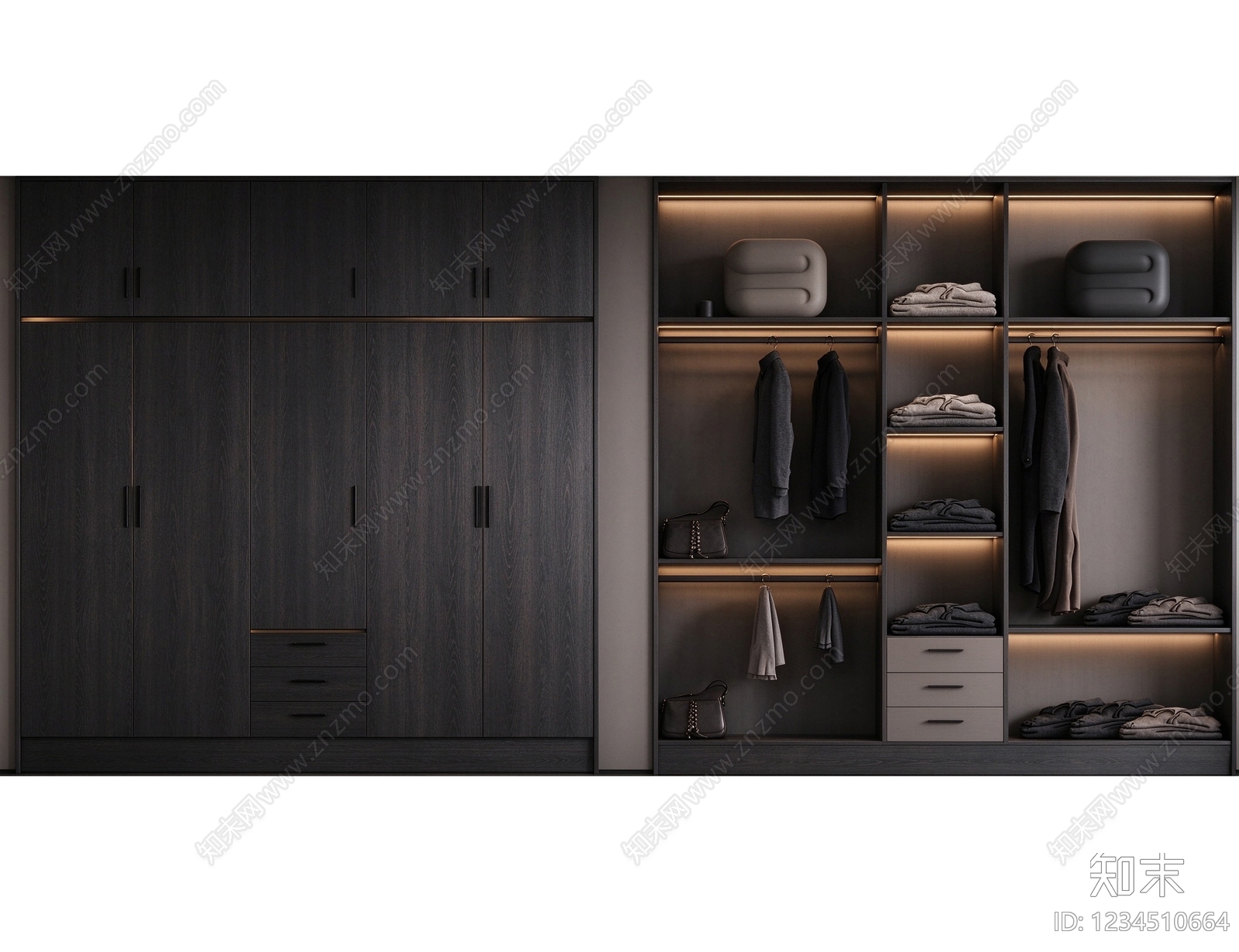 柜子cad施工图下载【ID:1234510664】