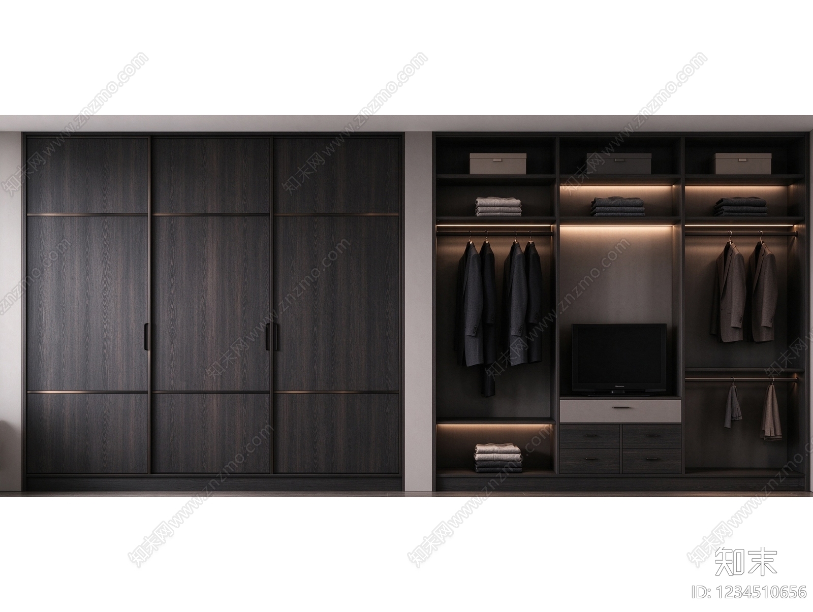 柜子cad施工图下载【ID:1234510656】