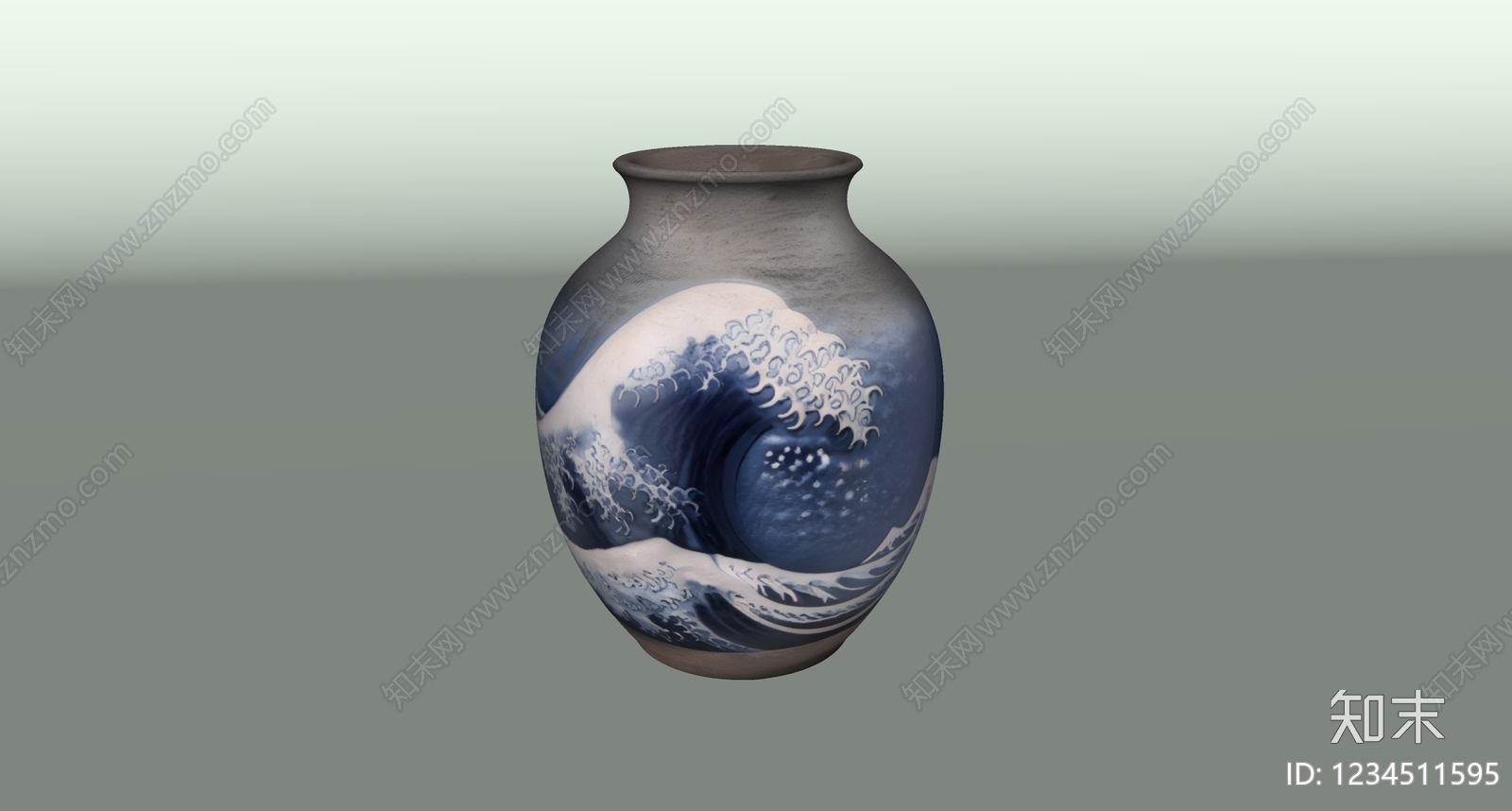 中式罐子SU模型下载【ID:1234511595】