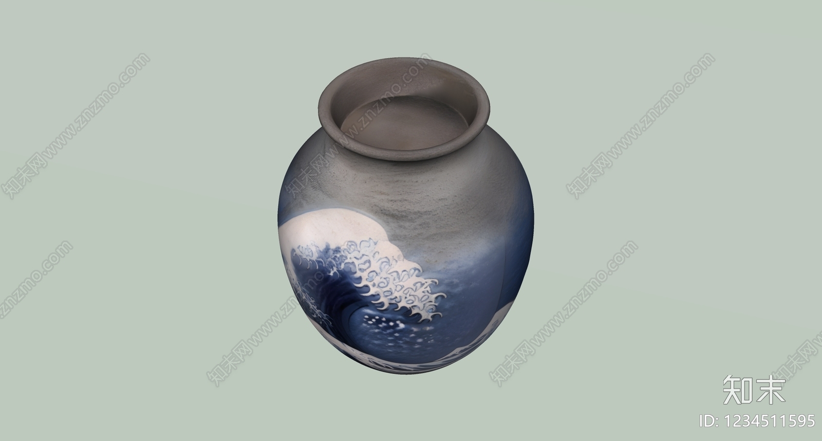 中式罐子SU模型下载【ID:1234511595】