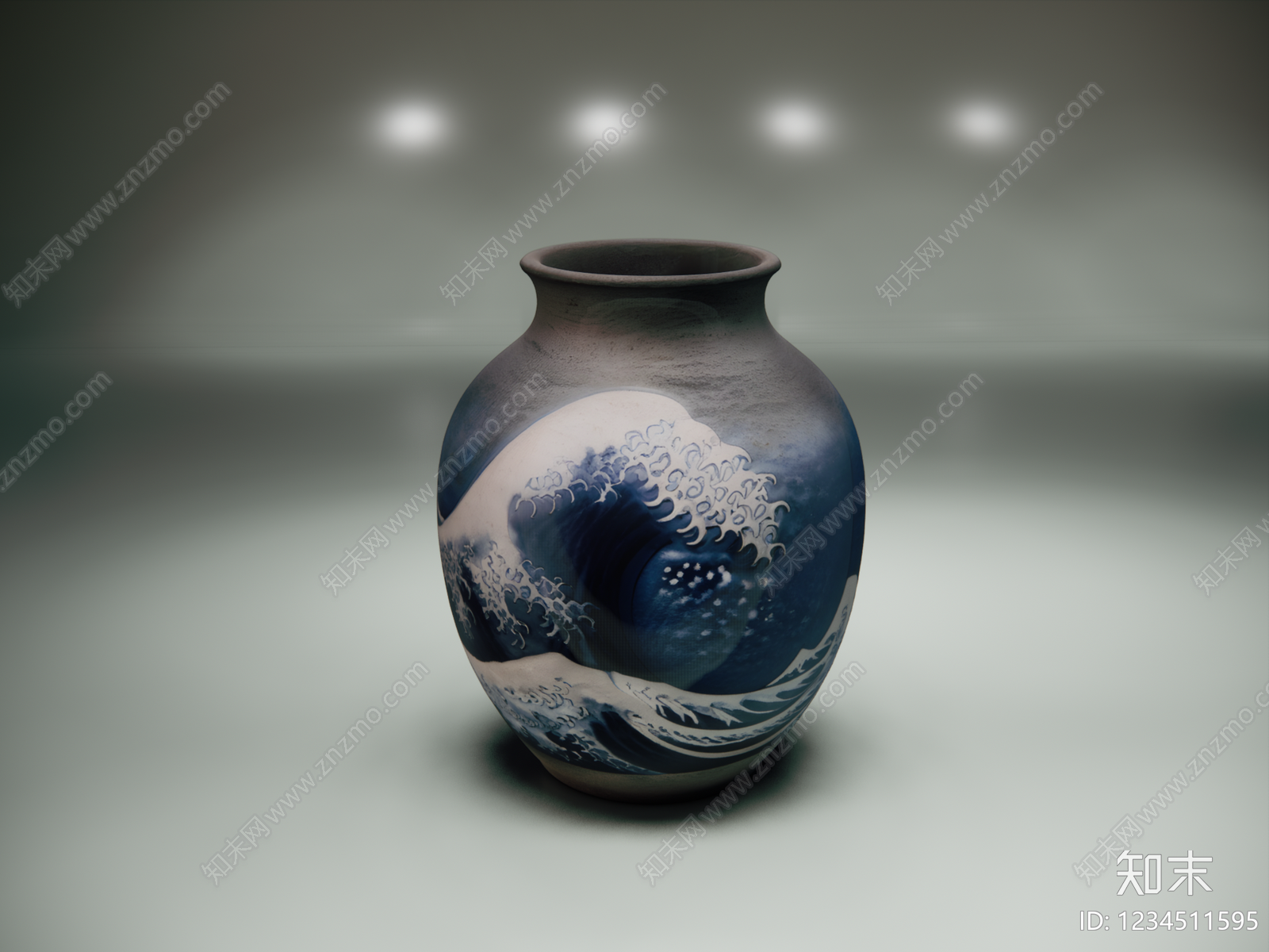 中式罐子SU模型下载【ID:1234511595】