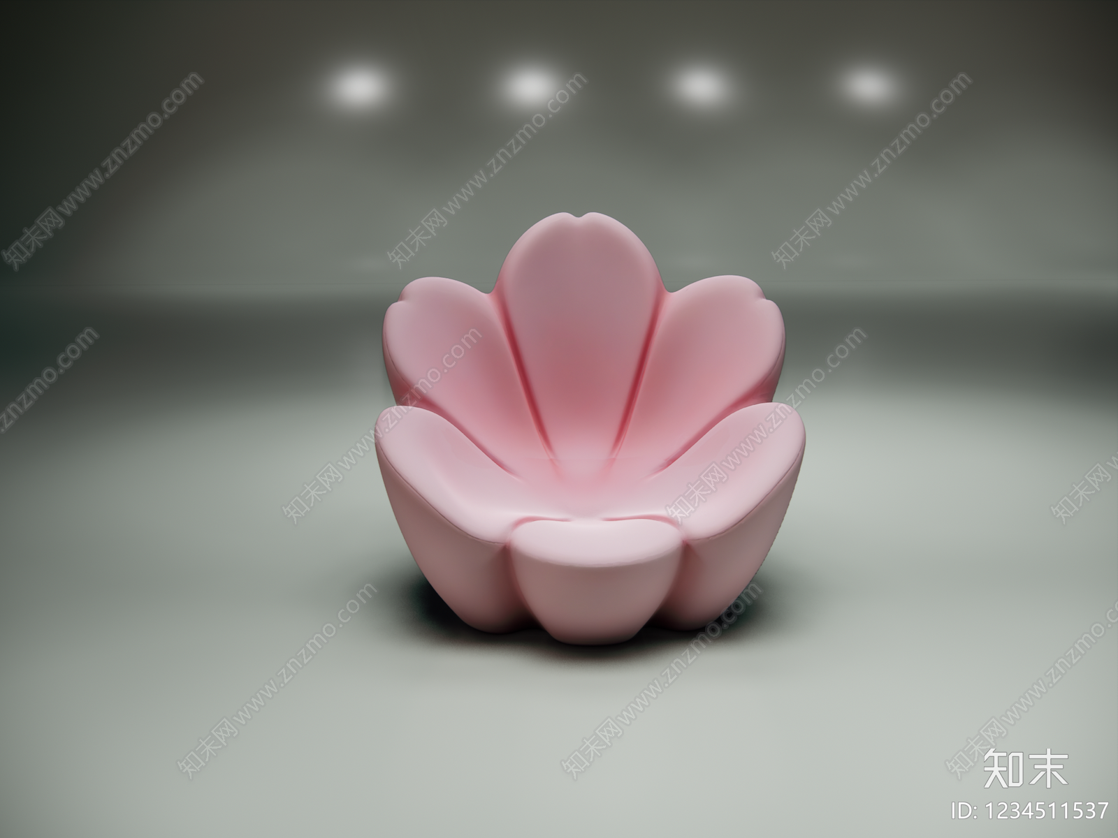 现代花瓣沙发SU模型下载【ID:1234511537】