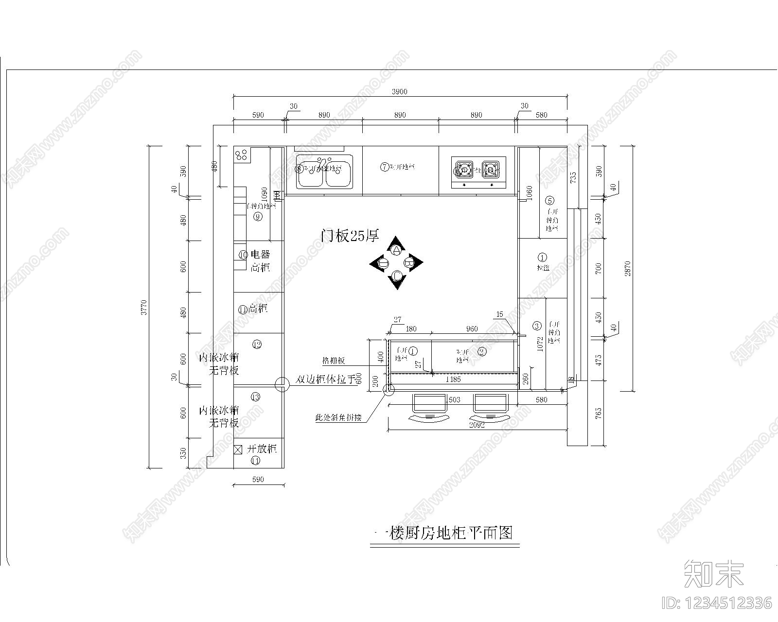 家具图库cad施工图下载【ID:1234512336】