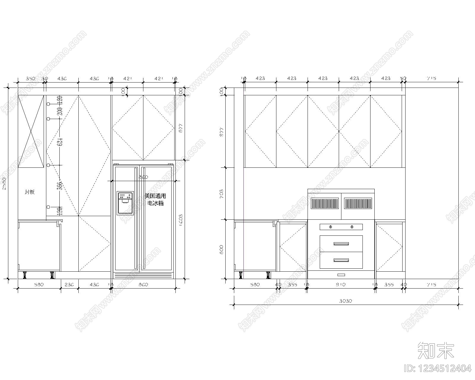 家具图库cad施工图下载【ID:1234512404】