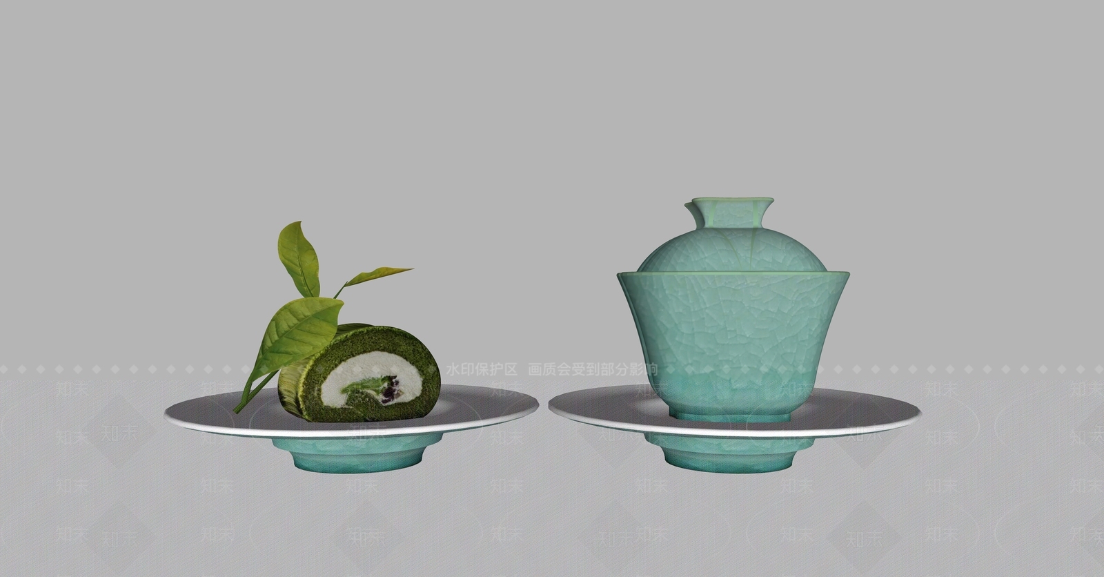 中式茶具SU模型下载【ID:1234513768】