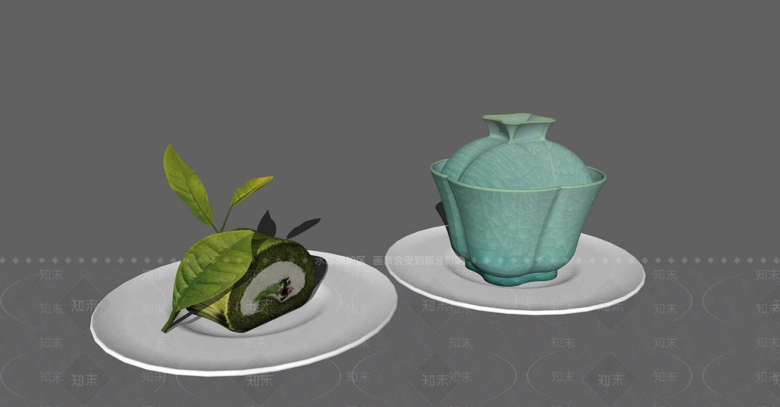 中式茶具SU模型下载【ID:1234513768】