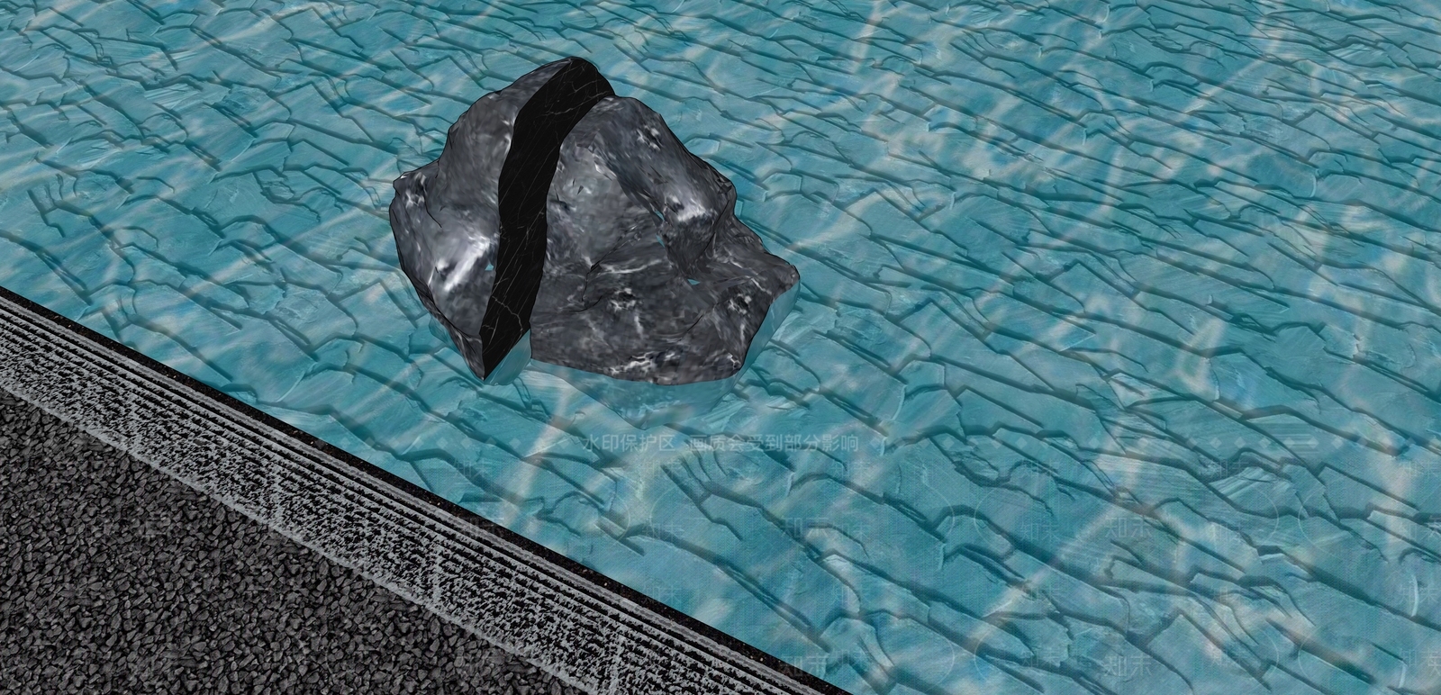 禅意滨水景观SU模型下载【ID:1234514795】
