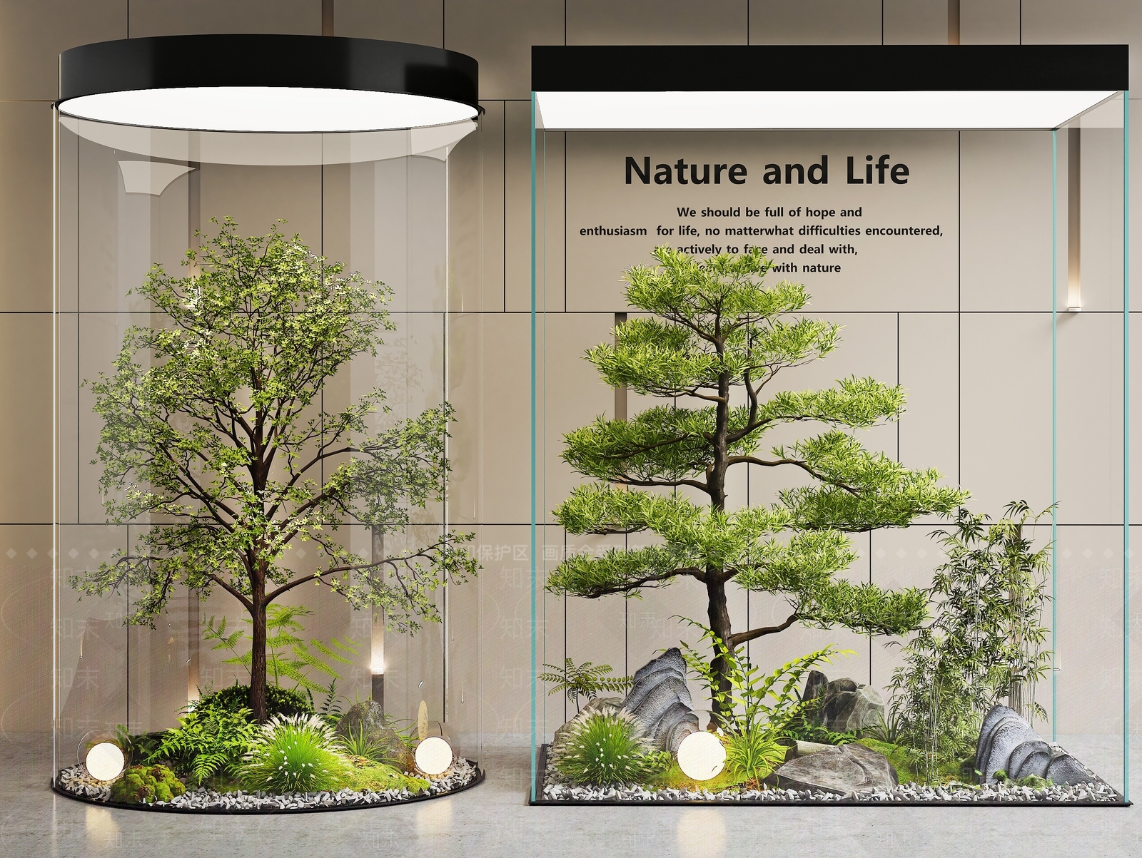 新中式花境3D模型下载【ID:1234515394】