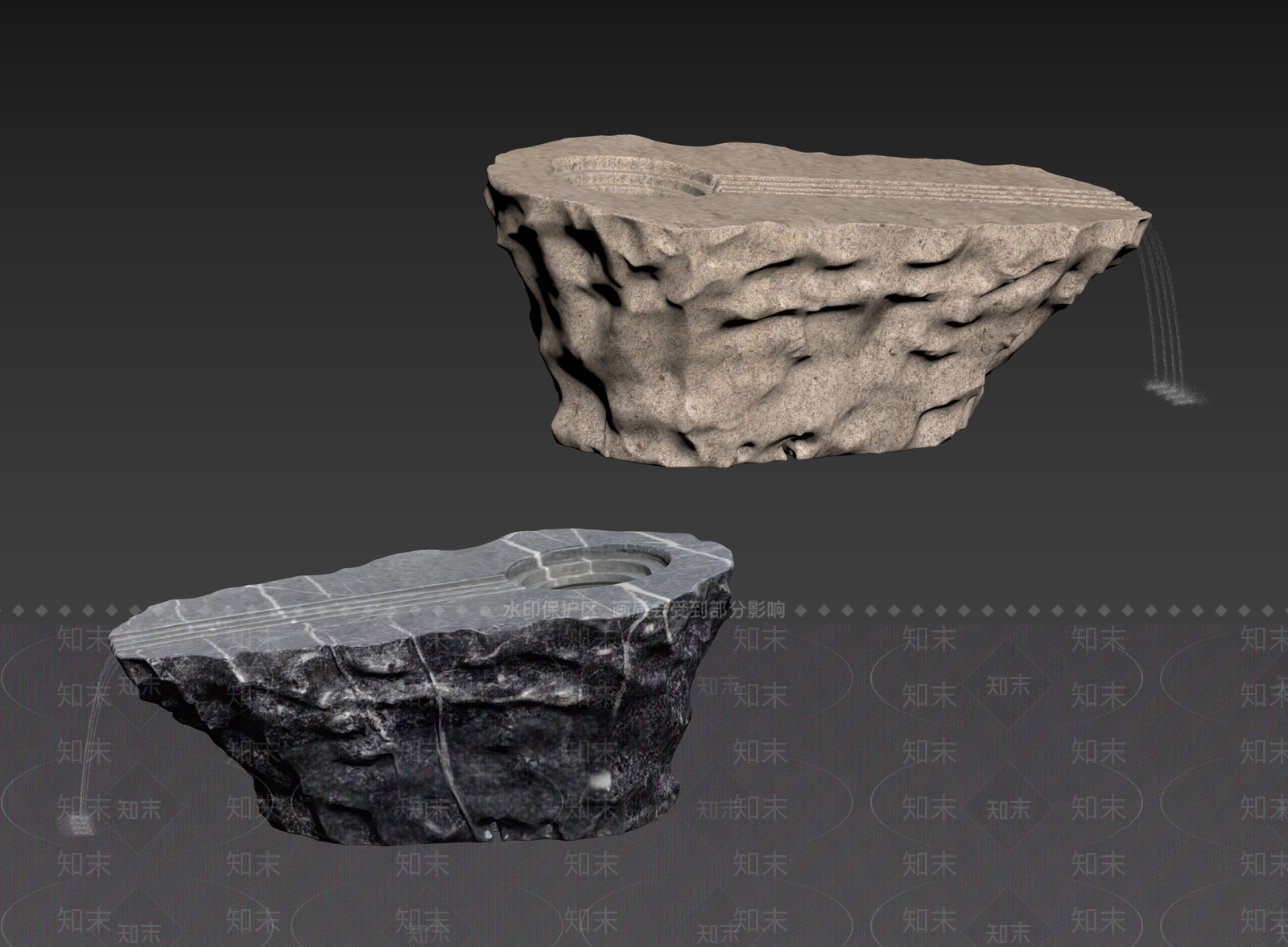 禅意石头3D模型下载【ID:1234515590】