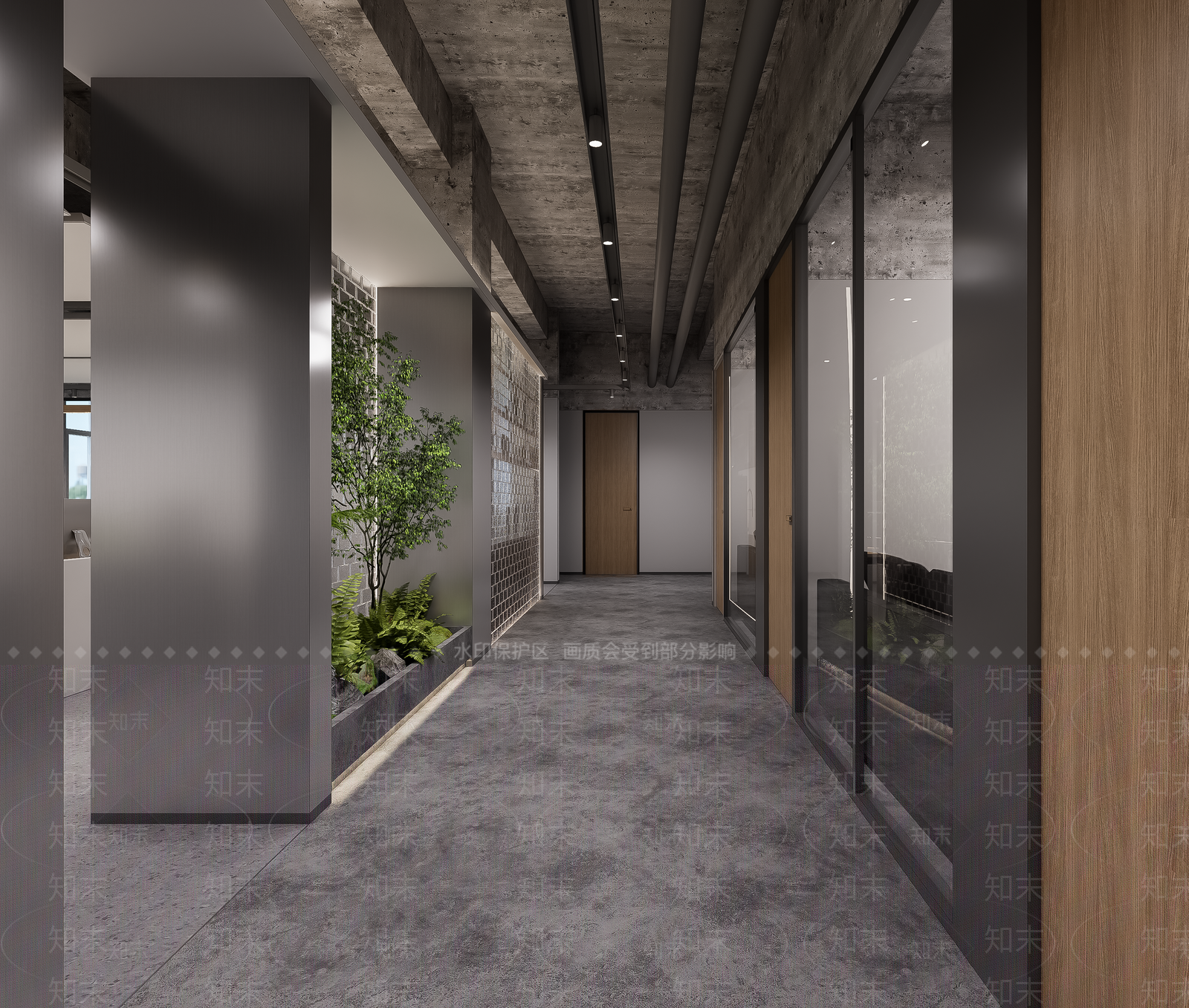 工业风其他办公区域SU模型下载【ID:1234517373】