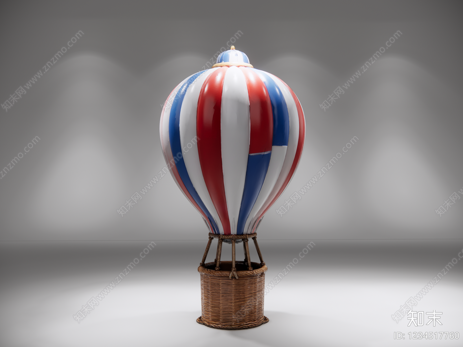 复古雕塑摆件SU模型下载【ID:1234517760】
