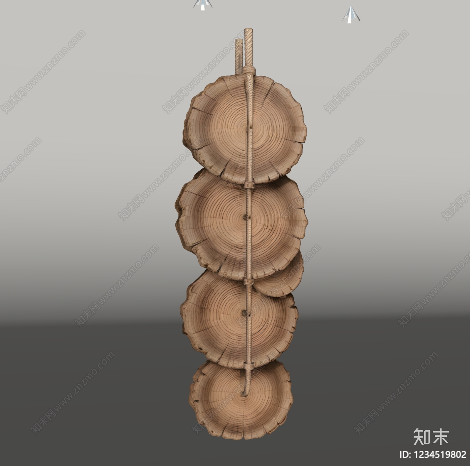 侘寂落地摆件SU模型下载【ID:1234519802】