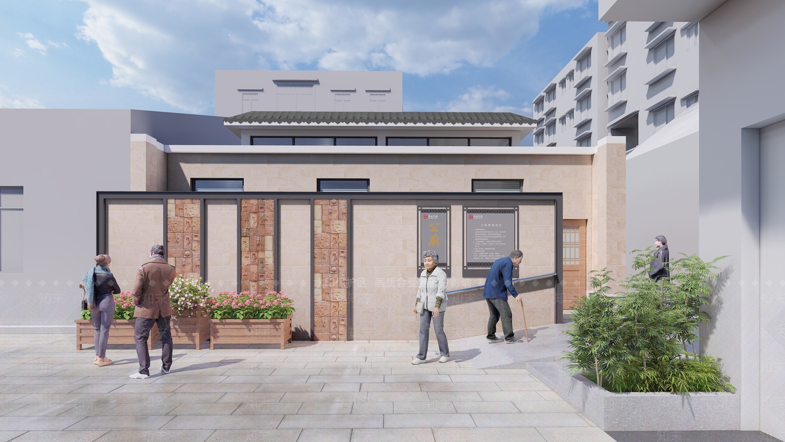 新中式景观其他公共建筑SU模型下载【ID:1234520633】