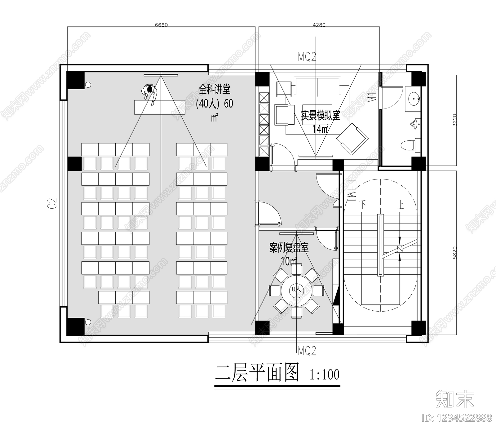 工装平面图cad施工图下载【ID:1234522888】