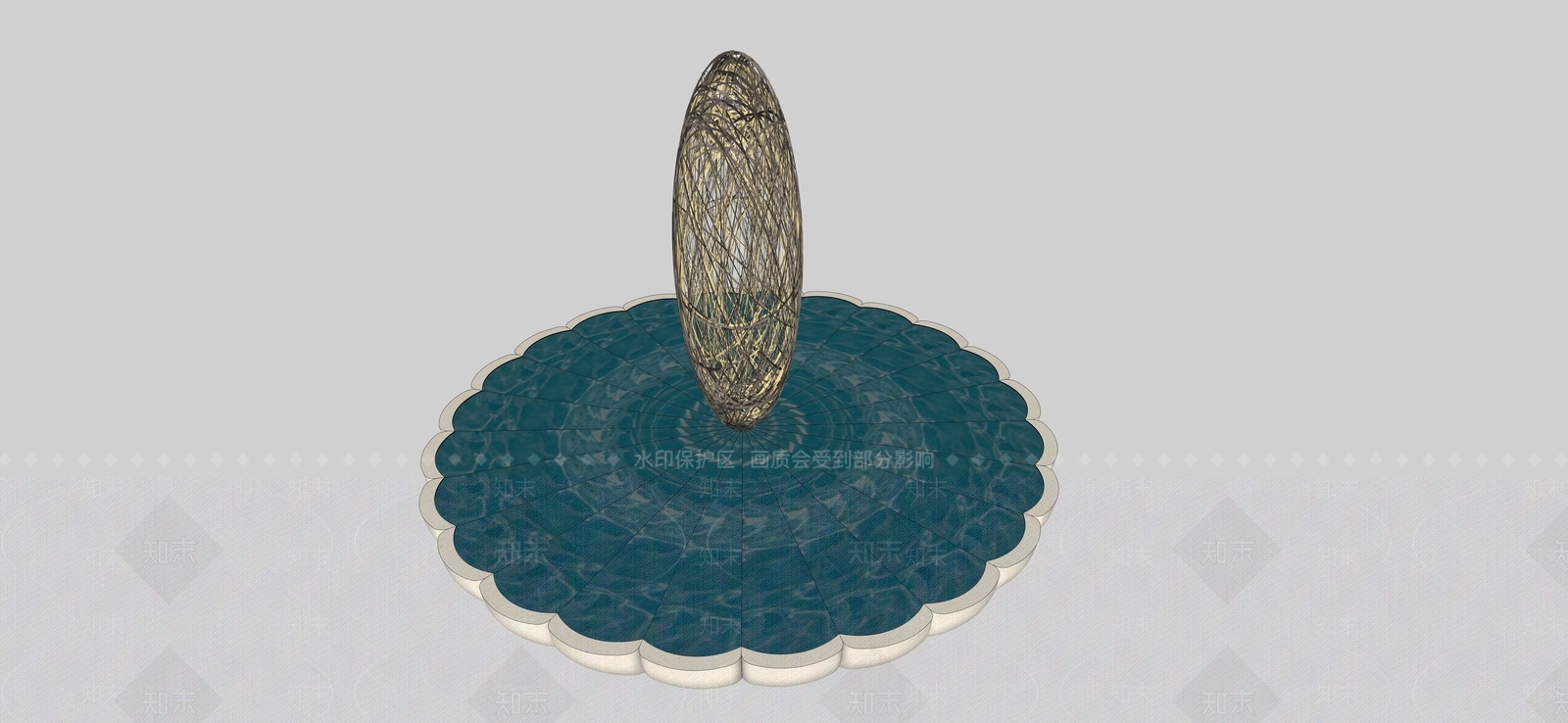 极简雕塑SU模型下载【ID:1234523552】