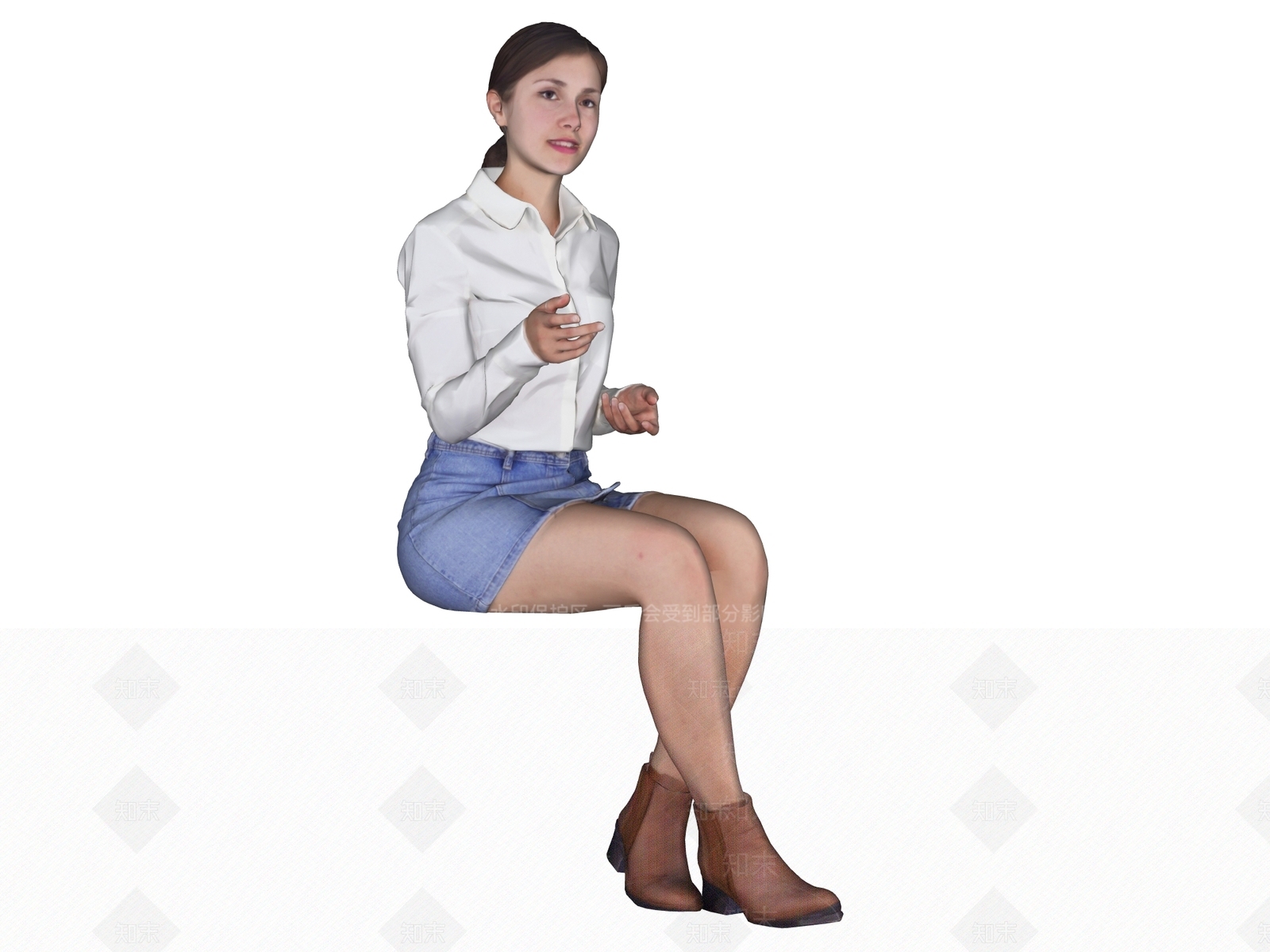 女人SU模型下载【ID:1234533604】