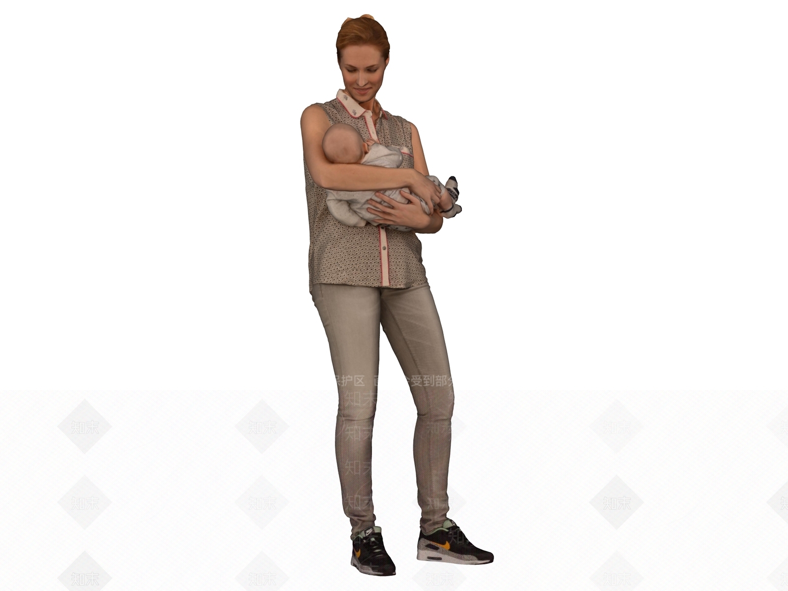女人SU模型下载【ID:1234535705】