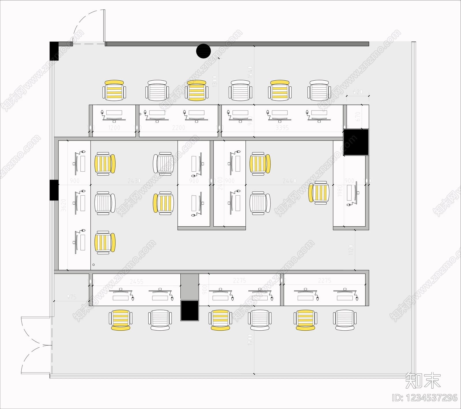 网吧cad施工图下载【ID:1234537296】