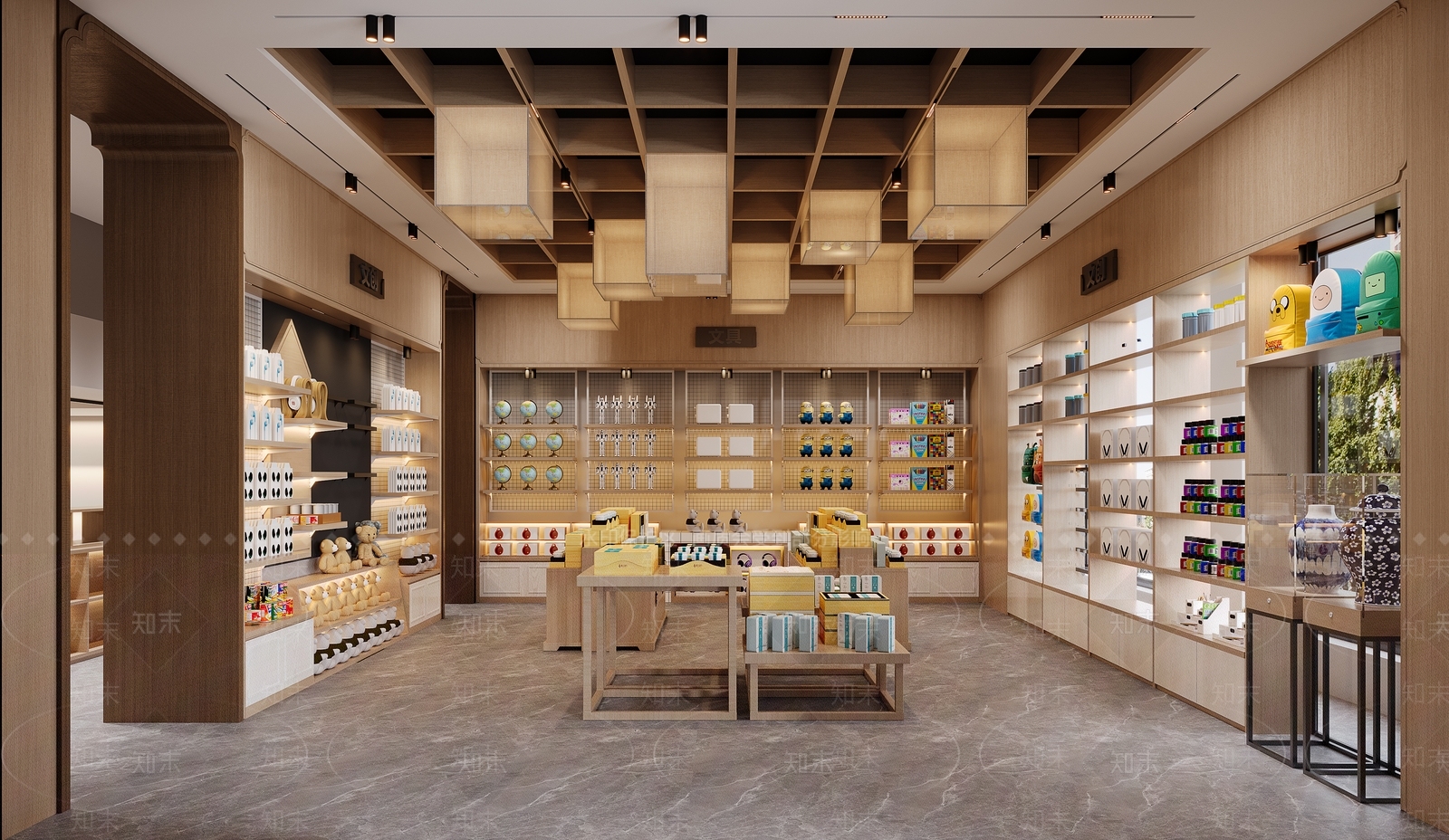 新中式玩具礼品店3D模型渲染效果图