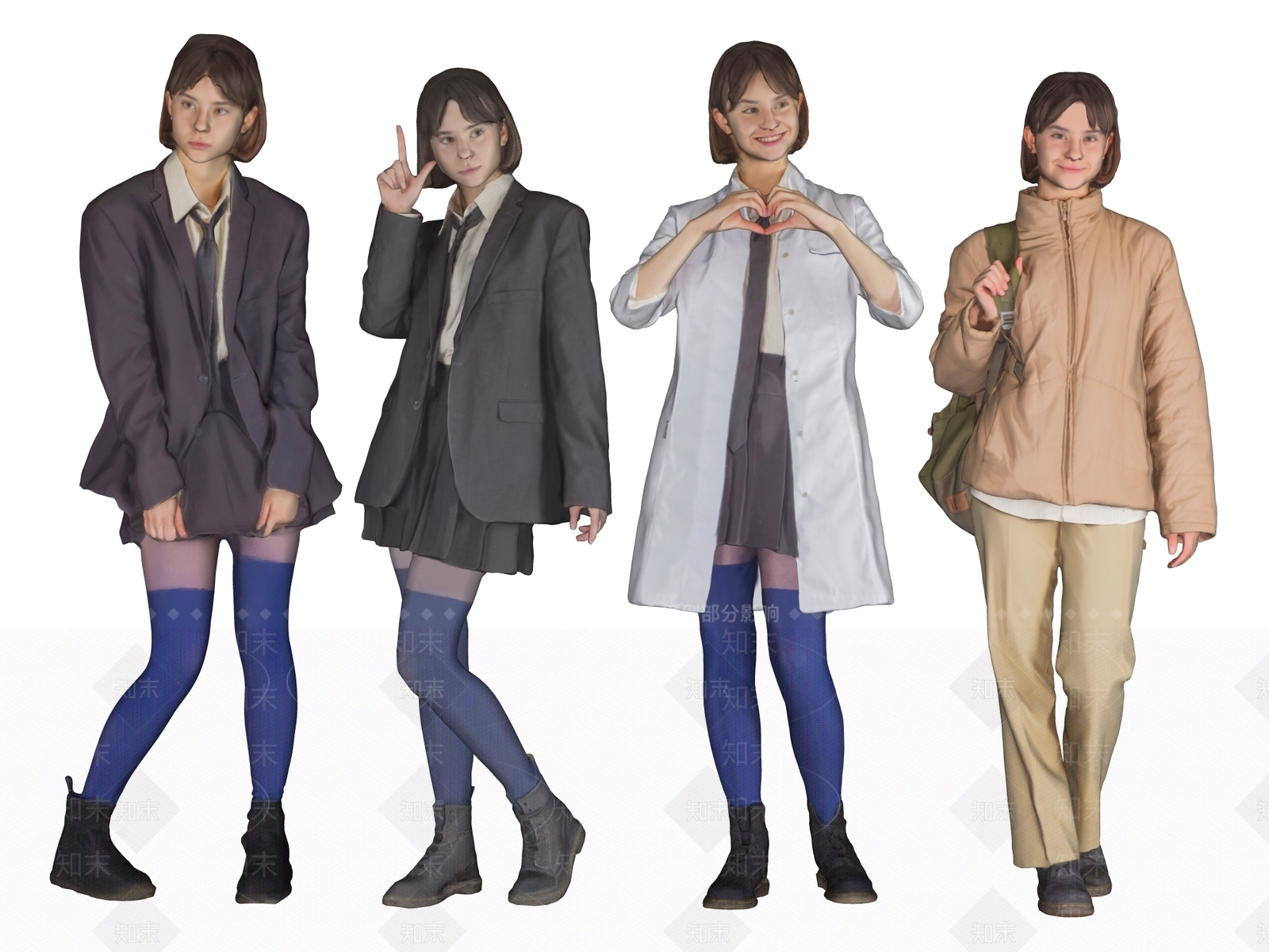 女人SU模型下载【ID:1234556651】