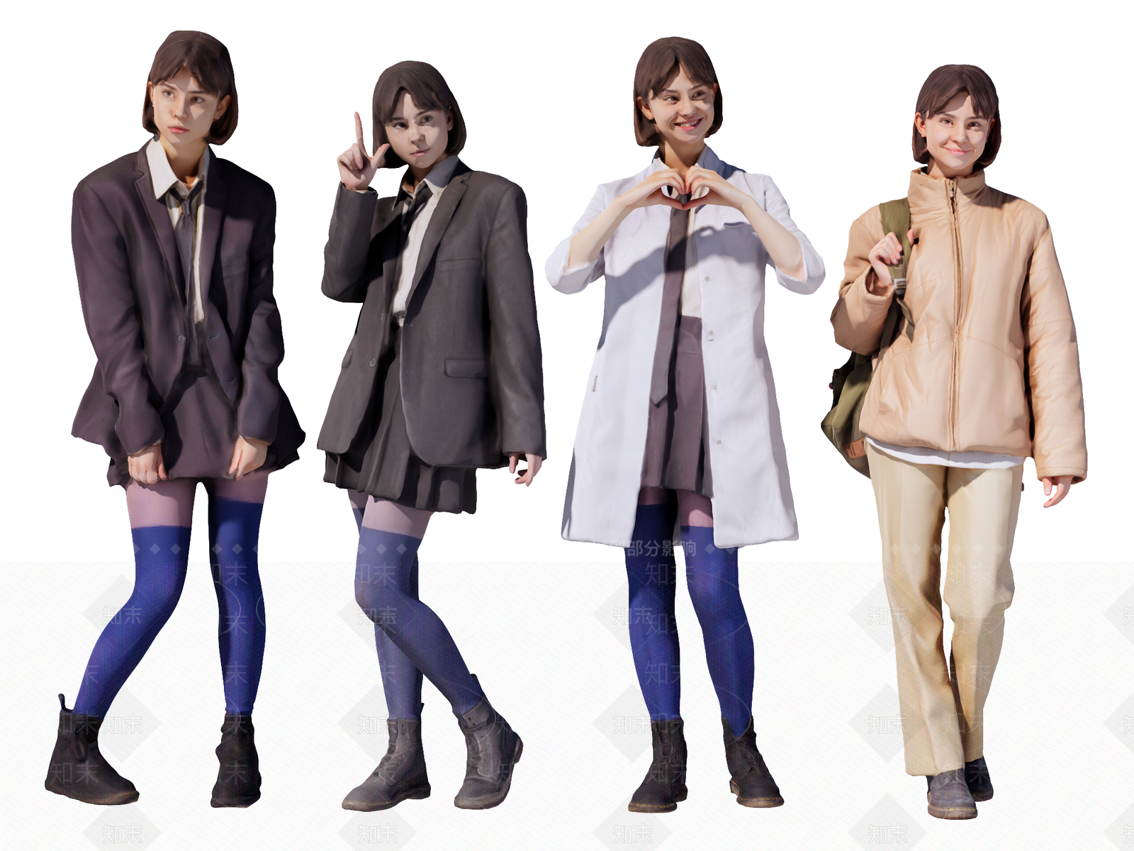 女人SU模型下载【ID:1234556651】