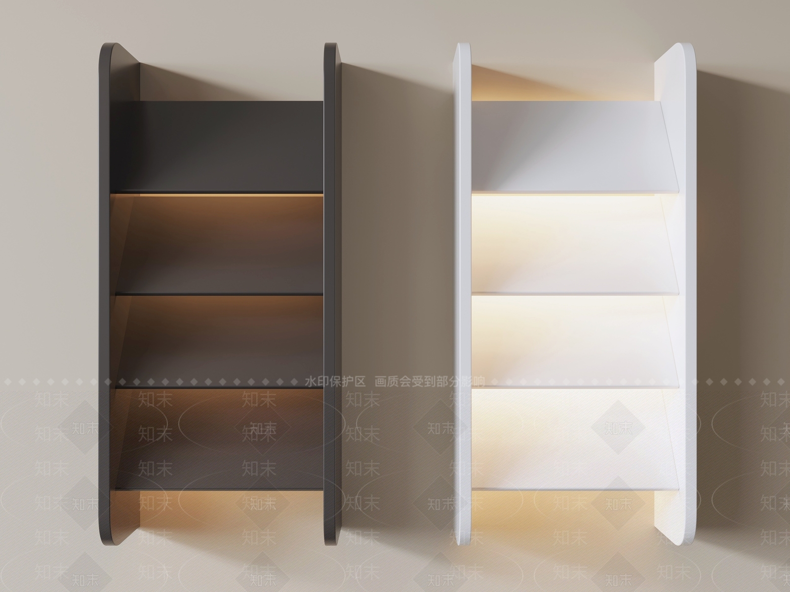 极简墙面壁灯SU模型下载【ID:1234559774】