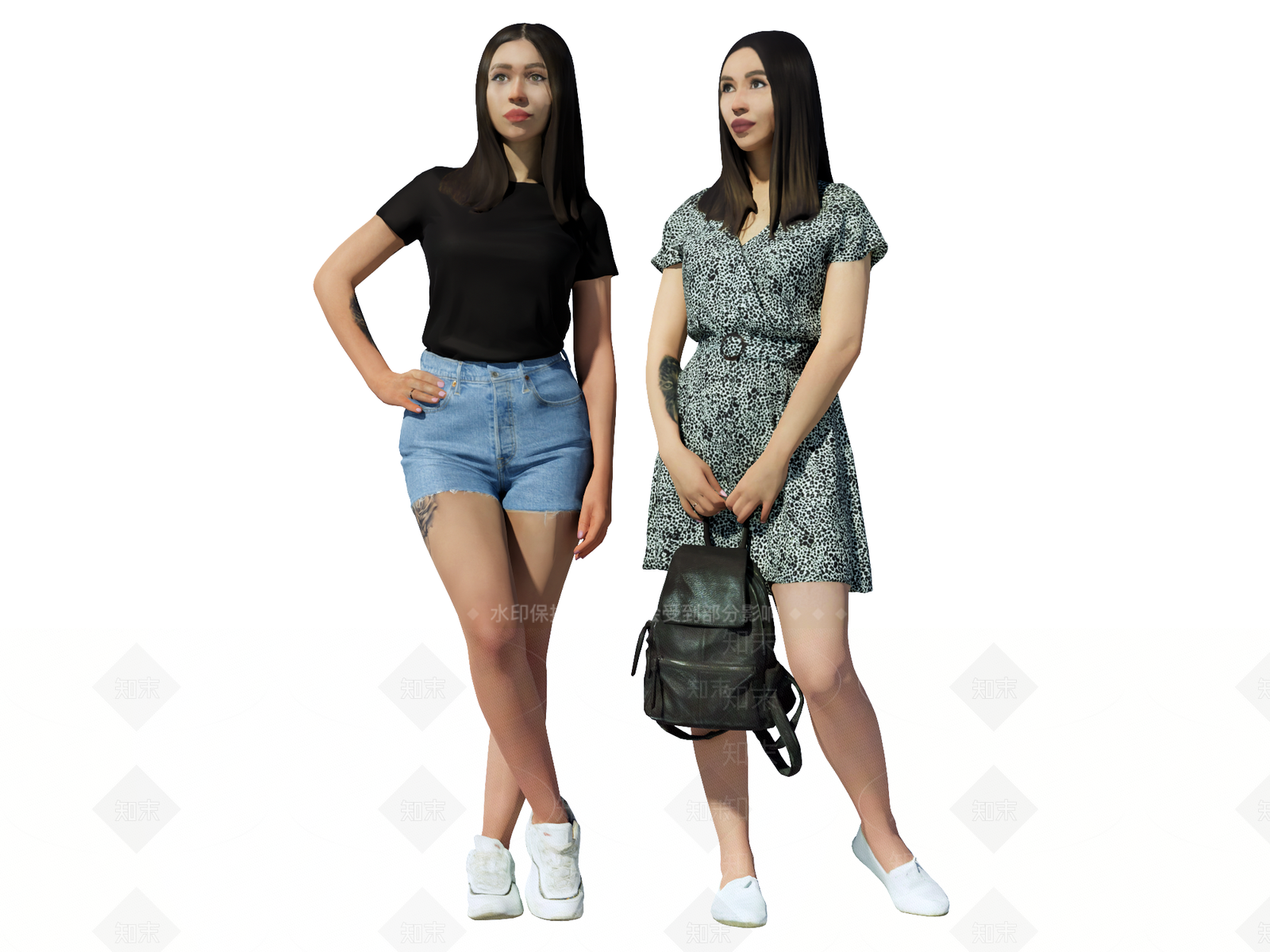 女人SU模型下载【ID:1234561173】
