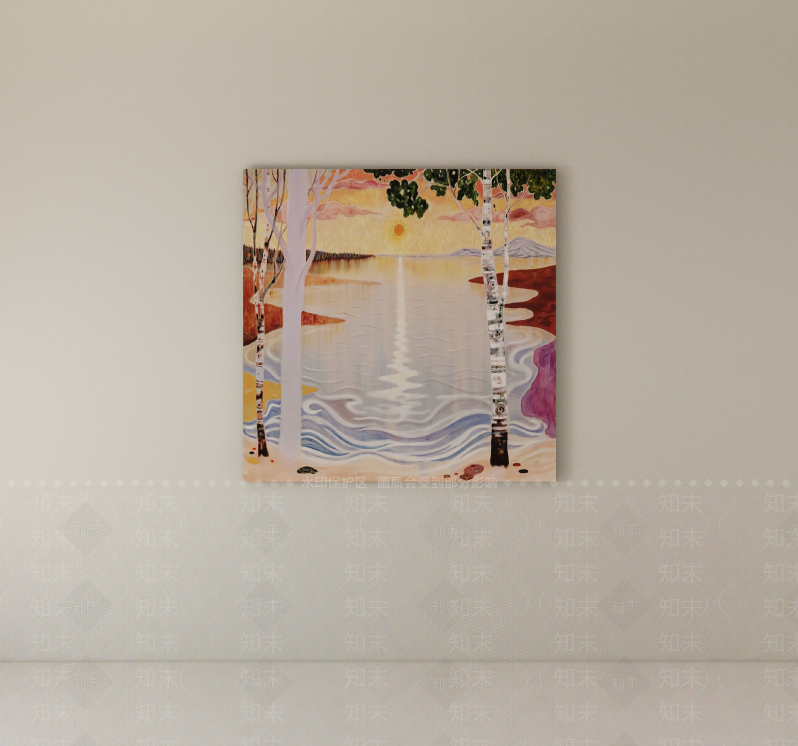 极简油画SU模型下载【ID:1234562178】
