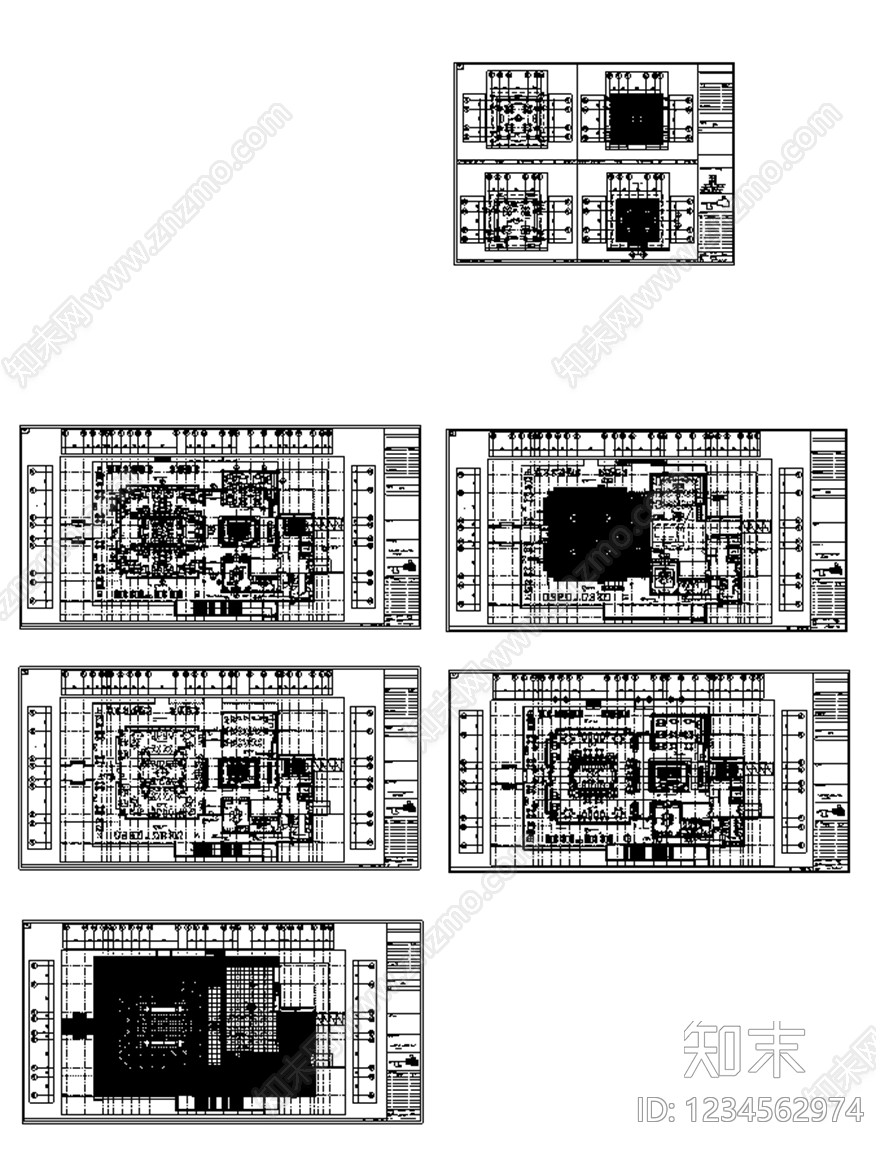 餐饮建筑cad施工图下载【ID:1234562974】