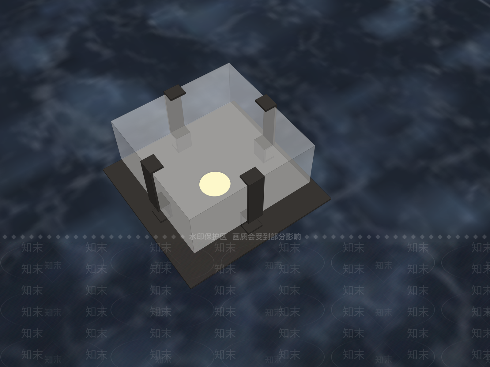 极简景观灯SU模型下载【ID:1234565645】