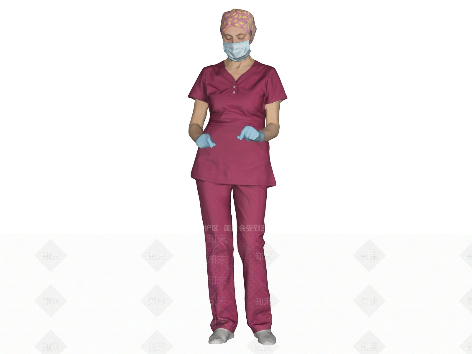 女人SU模型下载【ID:1234569811】