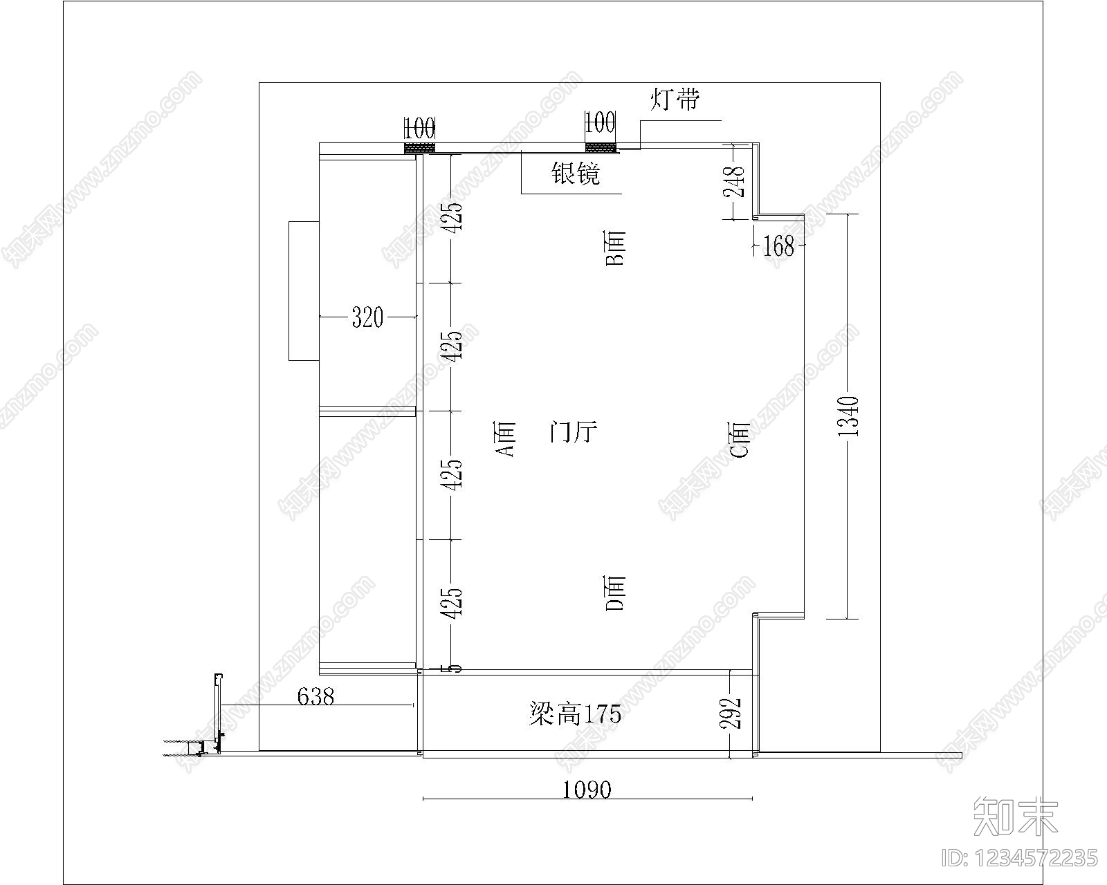 家具图库cad施工图下载【ID:1234572235】
