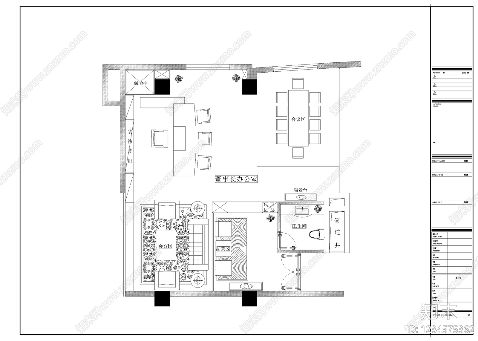 独立办公室cad施工图下载【ID:1234575362】