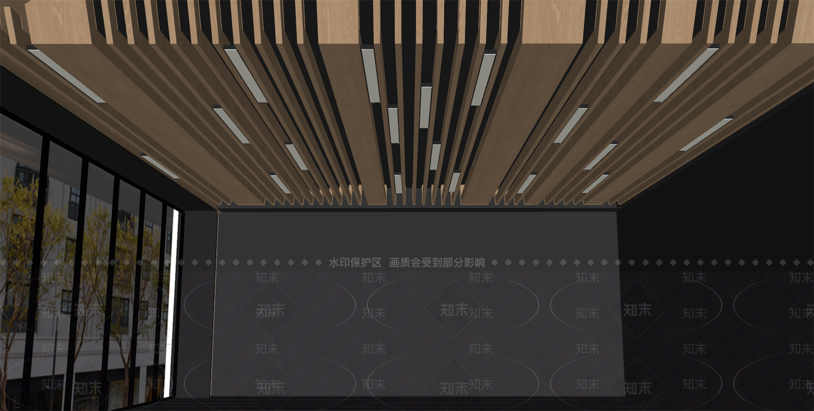 现代简约屋面大样SU模型下载【ID:1234577335】